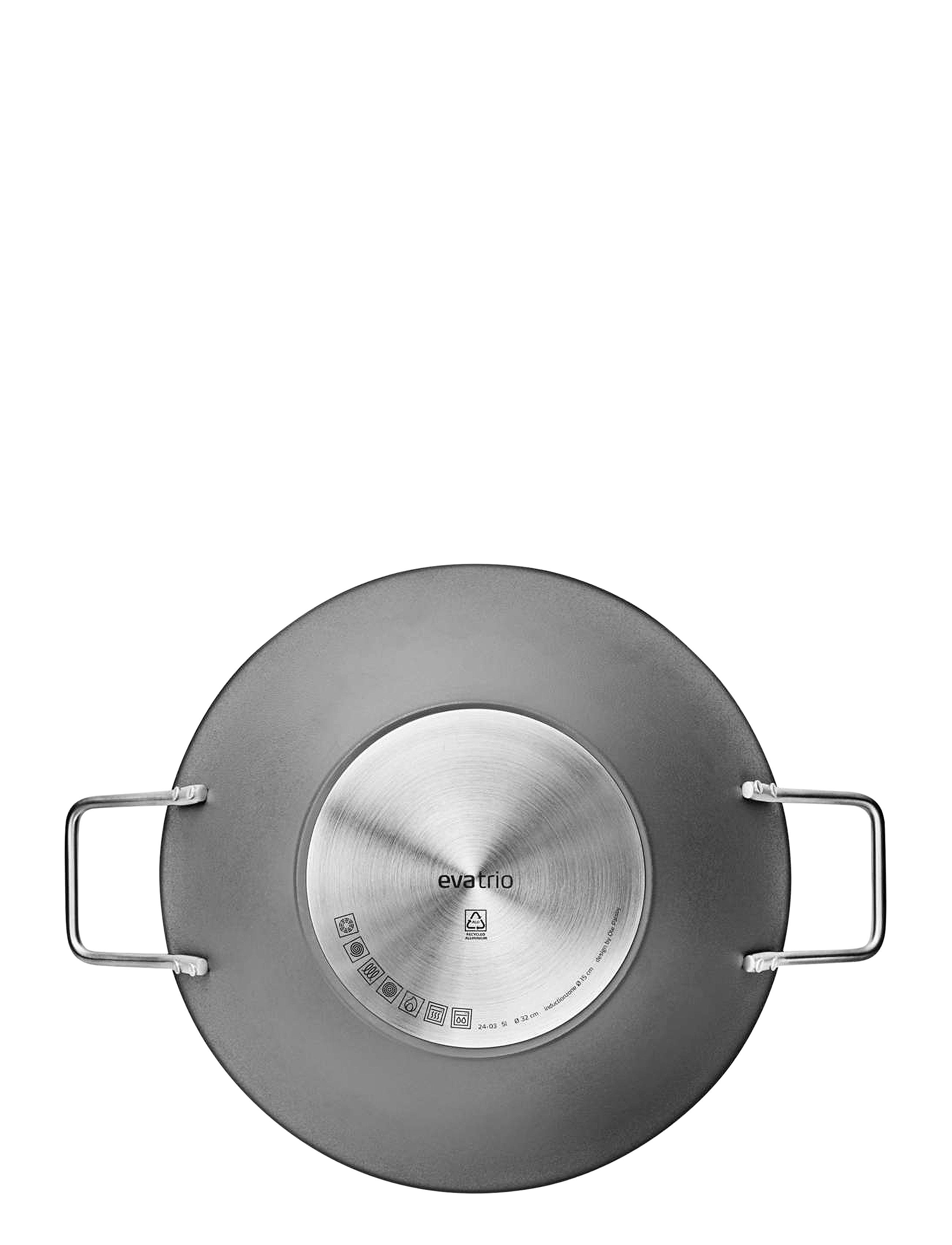 Eva Trio - Grey Line Wok 5.0 l 32 cm ceramic Slip-Let® coating - grey - 3