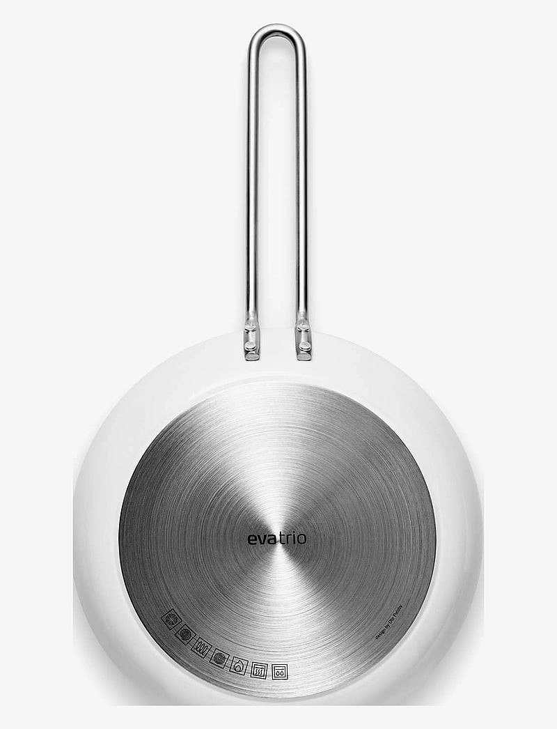 Eva Trio - White Line Frying pan 24 cm ceramic Slip-Let® coating - praepannid ja pannid - white - 3