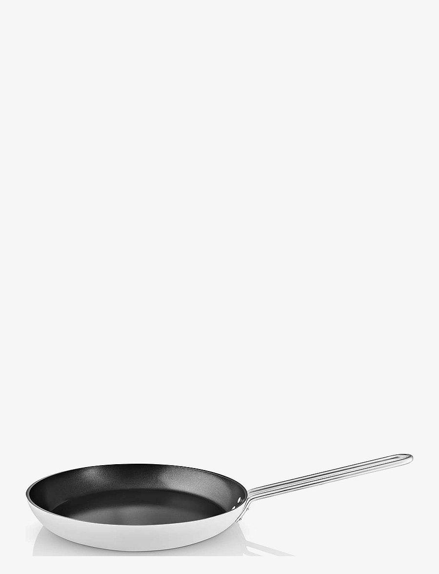Eva Trio - White Line Frying pan 28 cm ceramic Slip-Let® coating - praepannid ja pannid - white - 0