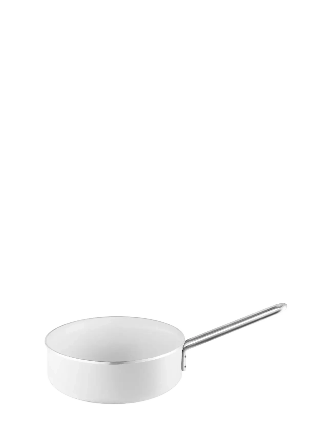 Eva Trio White Line Sauterpande 24 Cm Keramisk Slip-Let Belægning, Traktorkedel og sautermaskine, Hvid, Str: Ø 24 CM