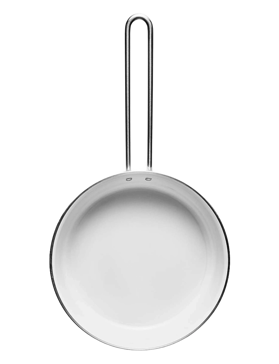 Eva Trio - White Line Sauté pan 24 cm ceramic Slip-Let® coating - kastmepotid ja -pannid - white - 3