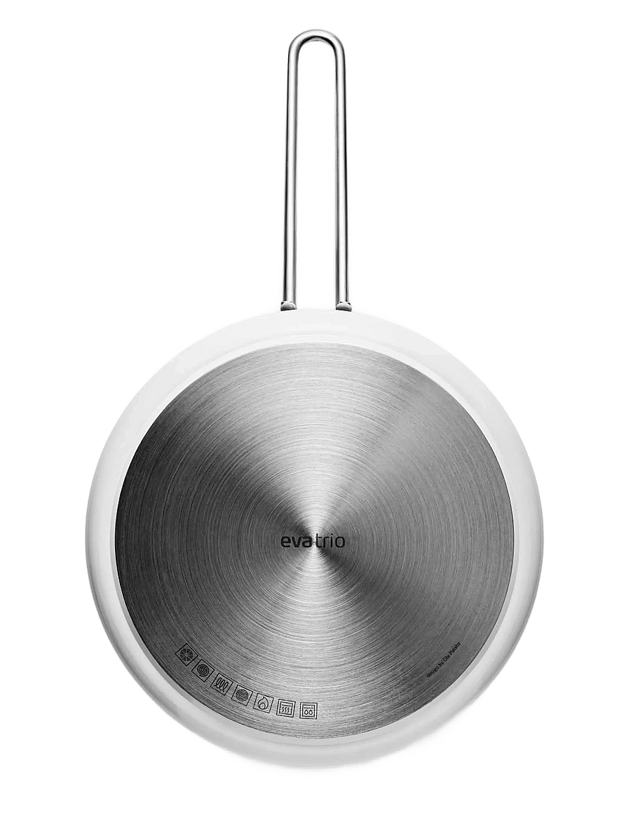Eva Trio - White Line Sauté pan 24 cm ceramic Slip-Let® coating - kastmepotid ja -pannid - white - 4