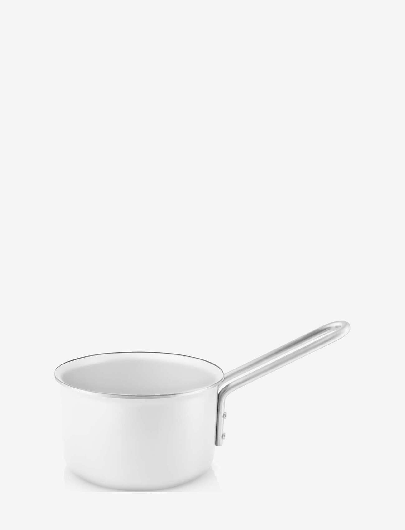 Eva Trio - White Line Saucepan 1.1 l 13 cm ceramic Slip-Let® coating - saucepans - white - 1