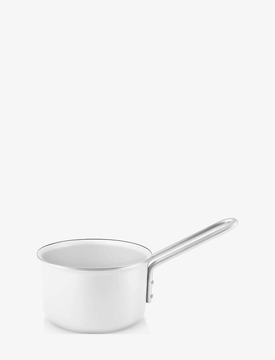 Eva Trio - White Line Saucepan 1.1 l 13 cm ceramic Slip-Let® coating - kastrulid - white - 2