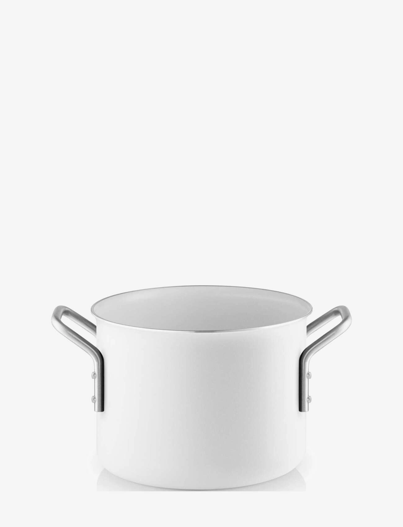 Eva Trio White Line Gryde 2,5 L 16 Cm Keramisk Slip-Let Belægning, Casserole Ret o, Hvid, Str: 1.8 L