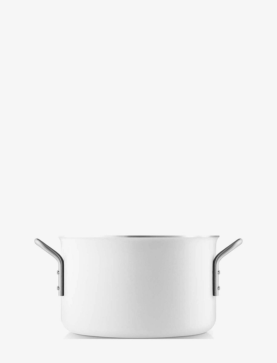 Eva Trio - White Line Pot 3.8 l 20 cm ceramic Slip-Let® coating - pajad - white - 2