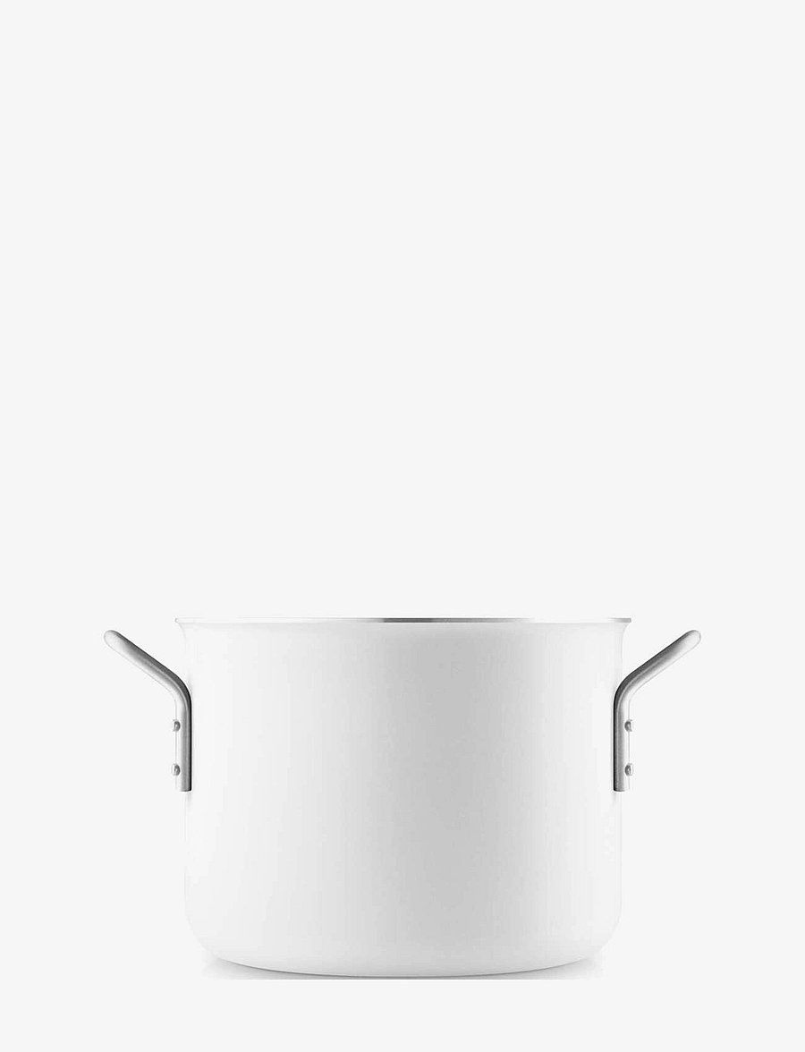 Eva Trio - White Line Pot 4.8 l 20 cm ceramic Slip-Let® coating - auflaufformen - white - 2