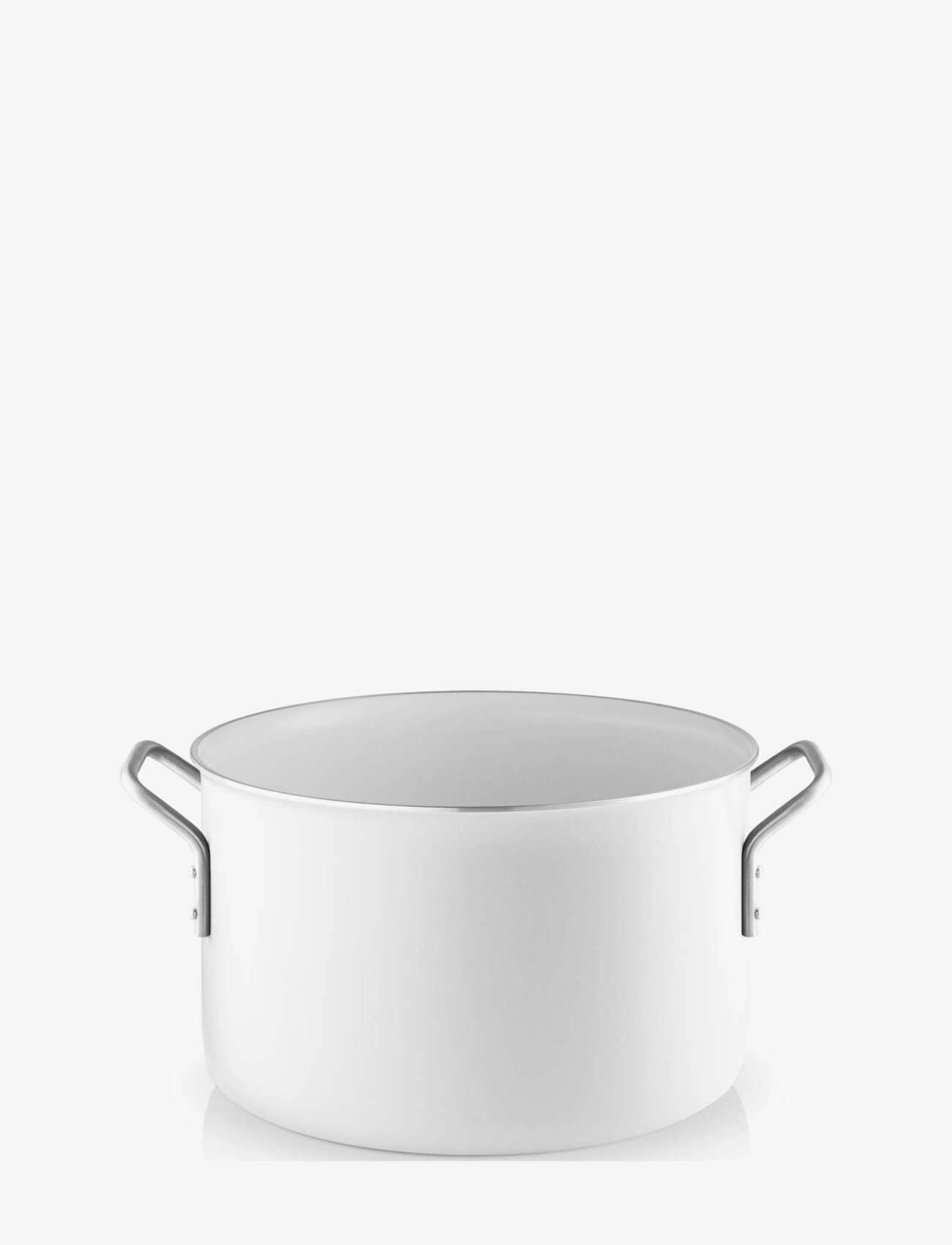 Eva Trio White Line Pot 3.8 l 20 cm ceramic Slip-Let® coating - Töpfe Saucenpfannen - WHITE / white