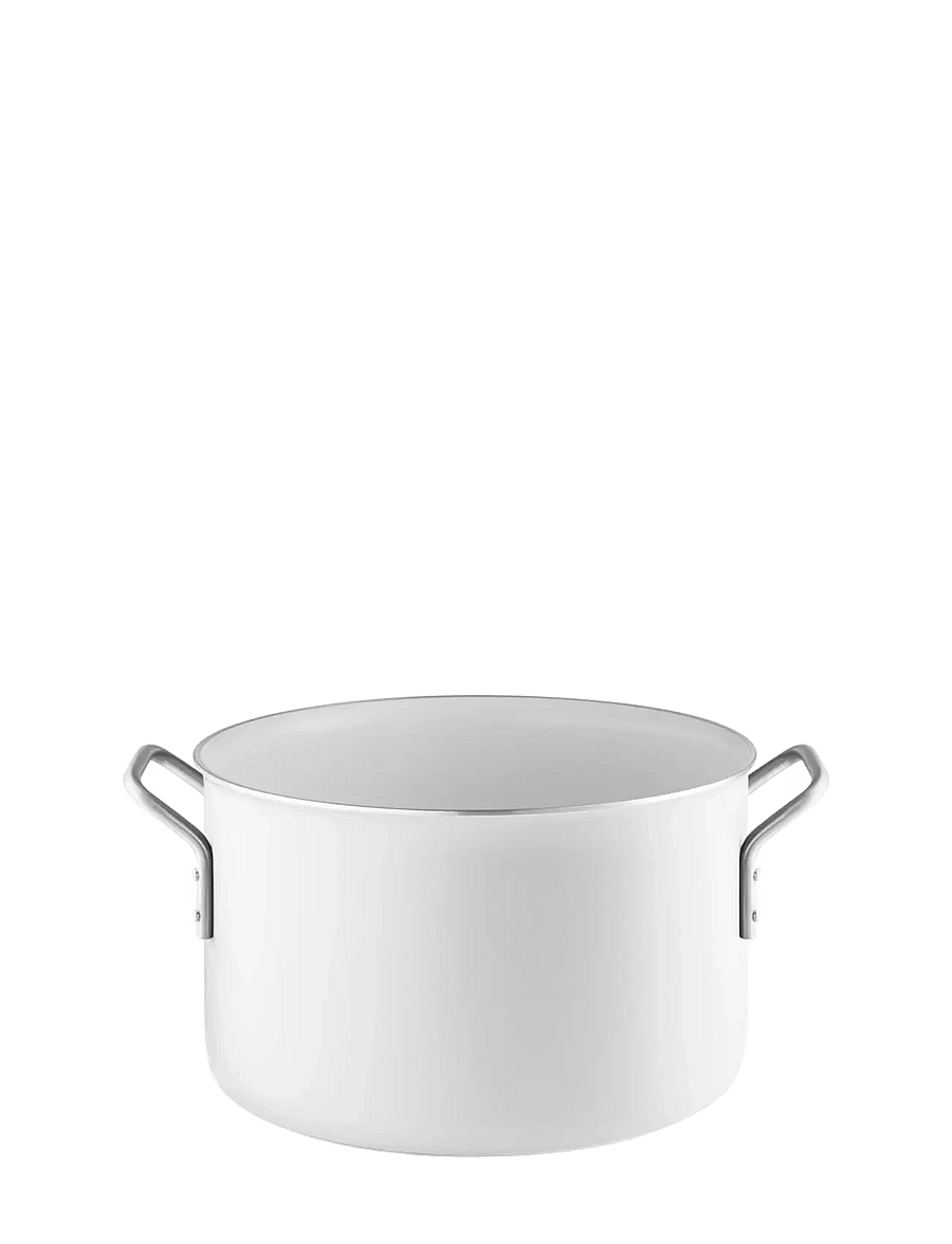 Eva Trio - White Line Pot 7.0 l 24 cm ceramic Slip-Let® coating - auflaufformen - white - 1