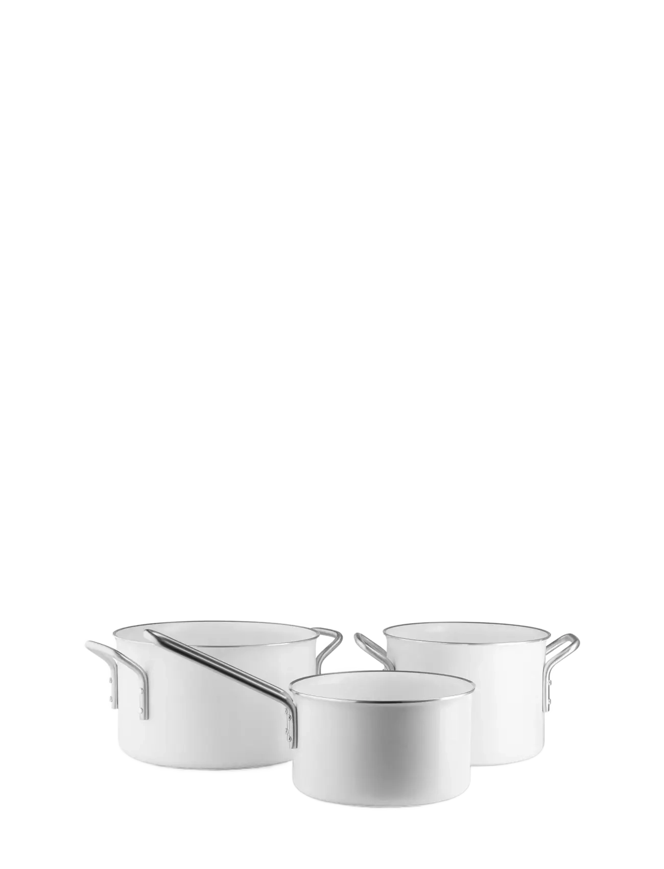EVA TRIO Weiß Line Grydesæt 3 Stk. Keramisk Slip-Let Weiß - One Size - Unisex