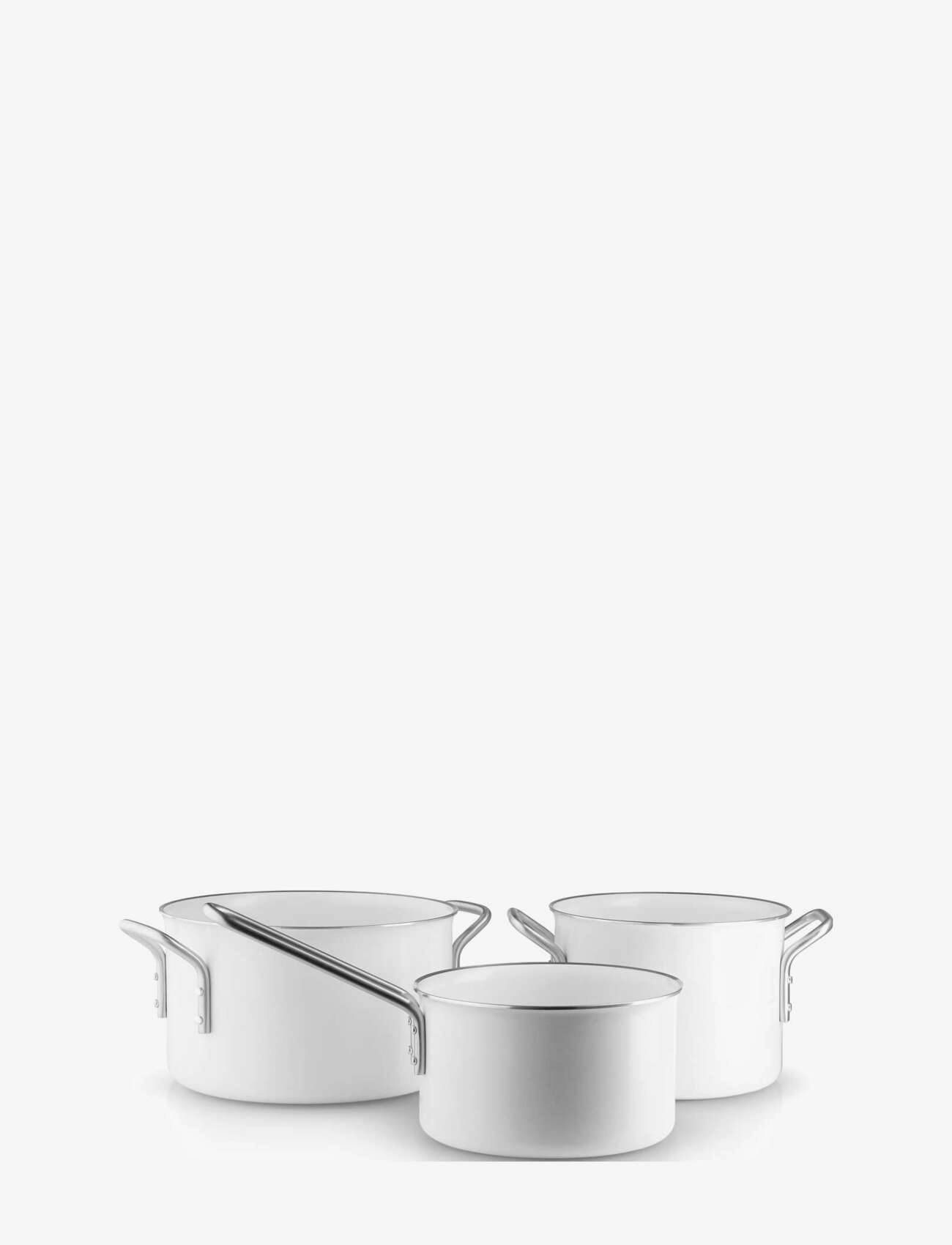 Eva Trio White Line grydesæt 3 stk. keramisk Slip-Let® - Deals - WHITE / white