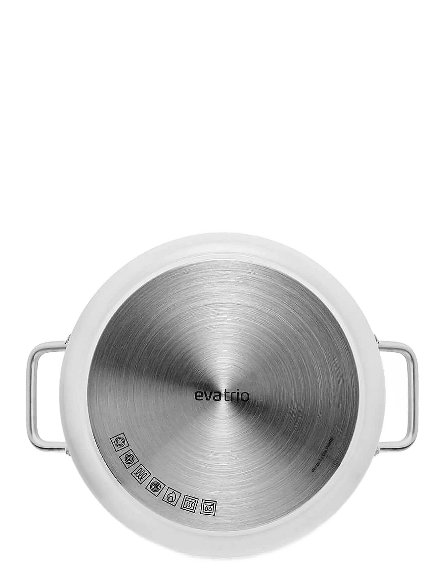 Eva Trio - White Line 3 pcs. Cookware set ceramic Slip-Let® - kastrulikomplektid - white - 2