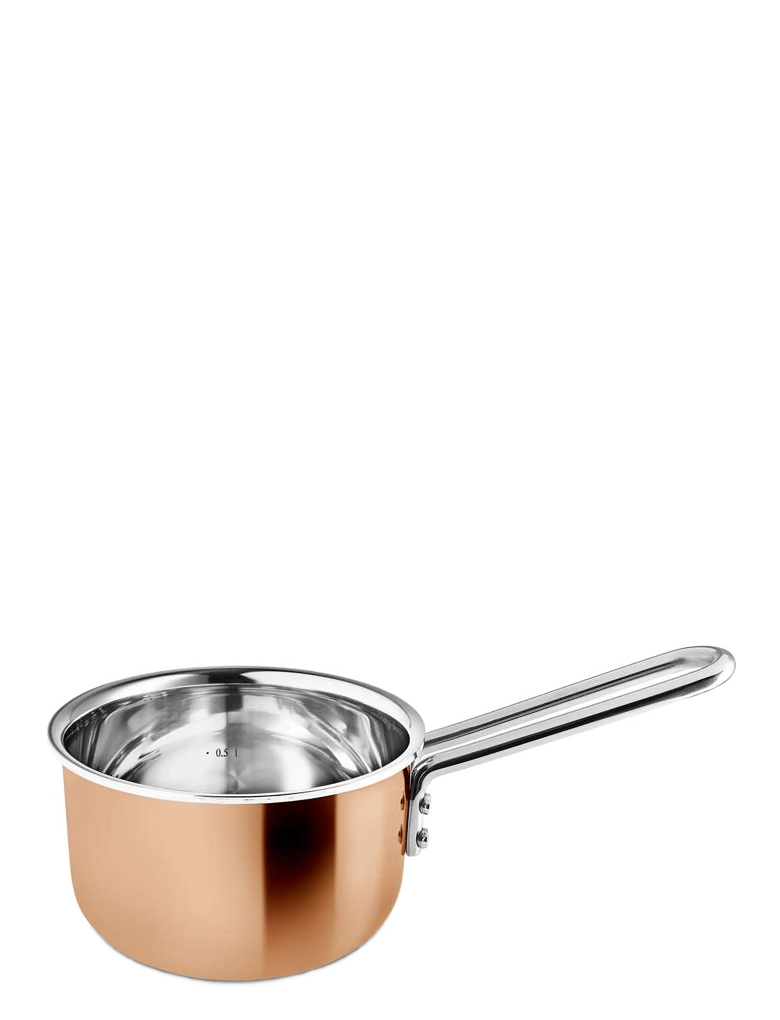Eva Trio Copper Kasserolle 1,0 L 13 Cm, Casserole Ret o, Orange, Str: 1 L