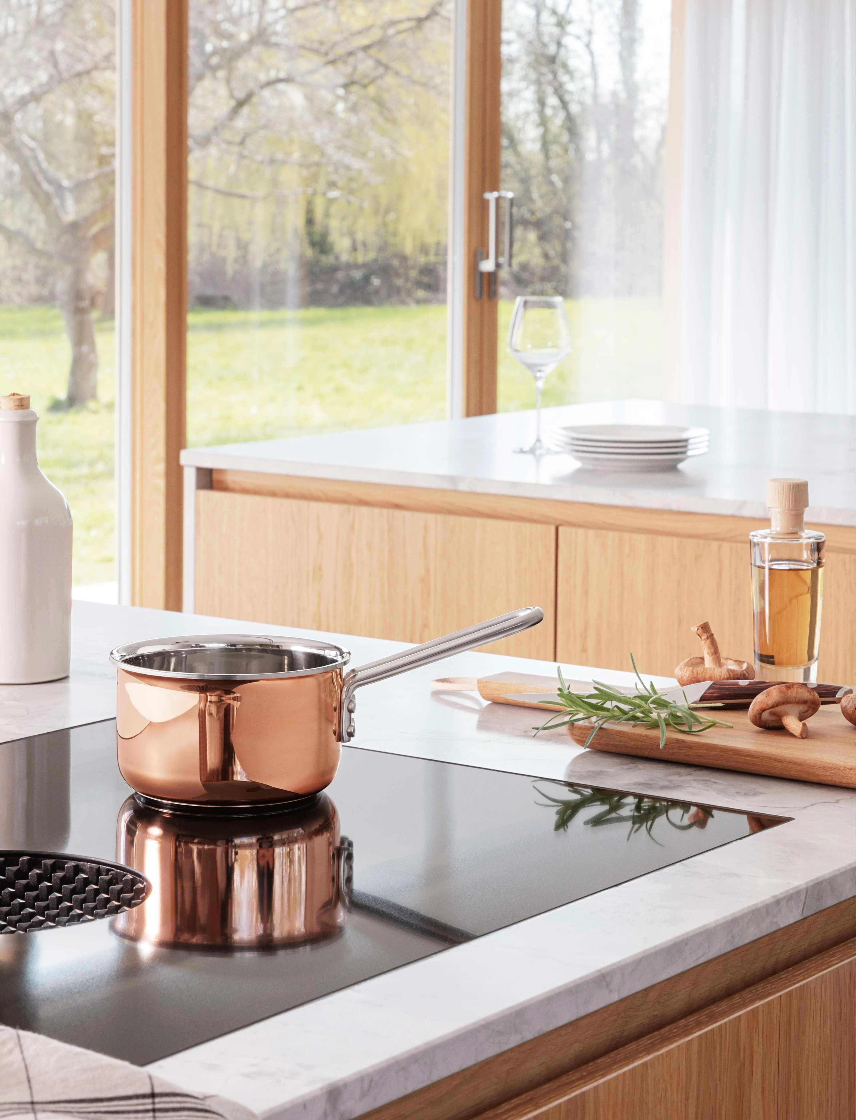 Eva Trio Copper Kasserolle 1,0 L 13 Cm, 1 L, Pots & Pans, Orange - Casserole Dishes, Homeware