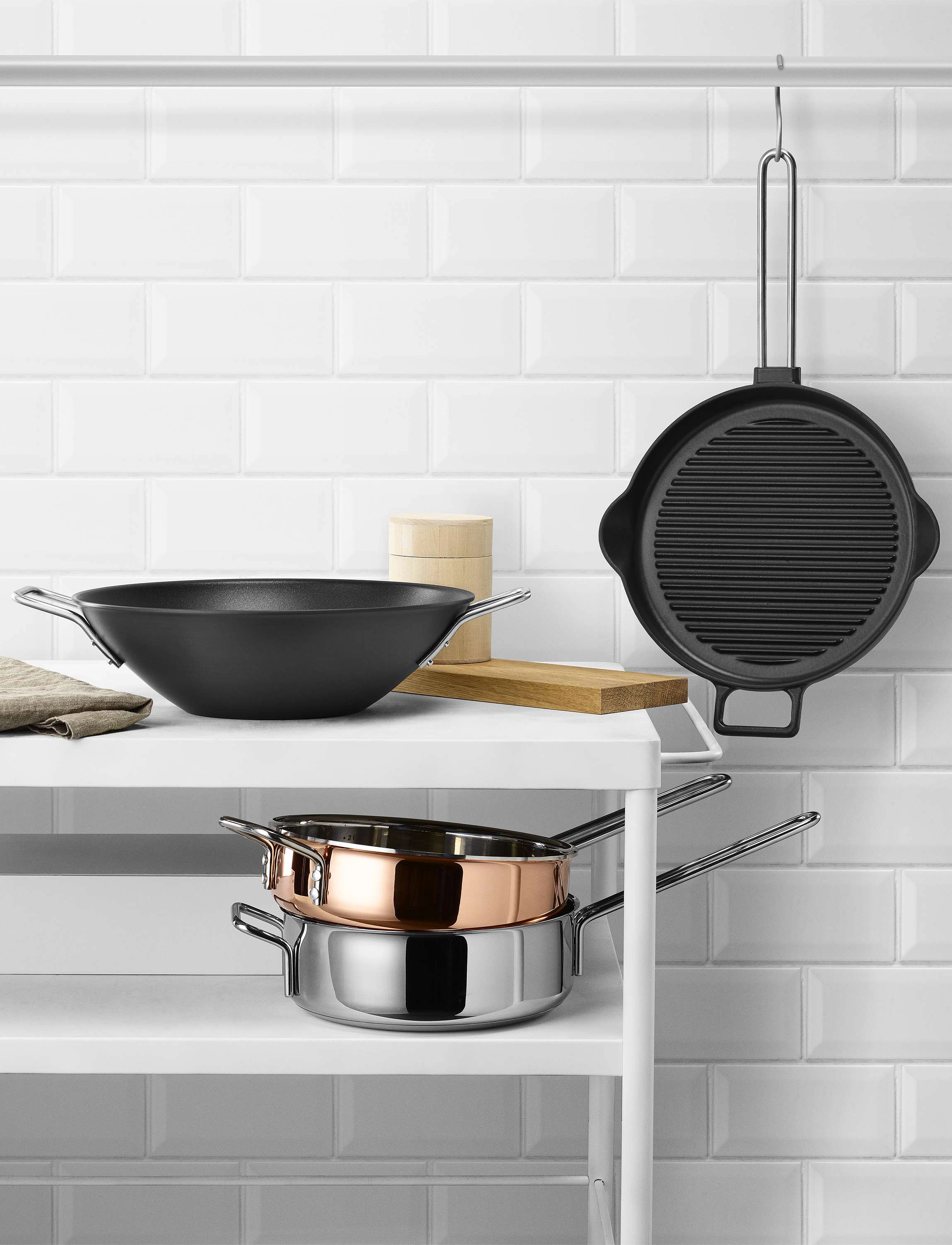 Eva Trio Copper Sautépande 24 Cm, Ø cm, Pots & Pans, Braun - Tractor Boilers Sauteuse, Homeware