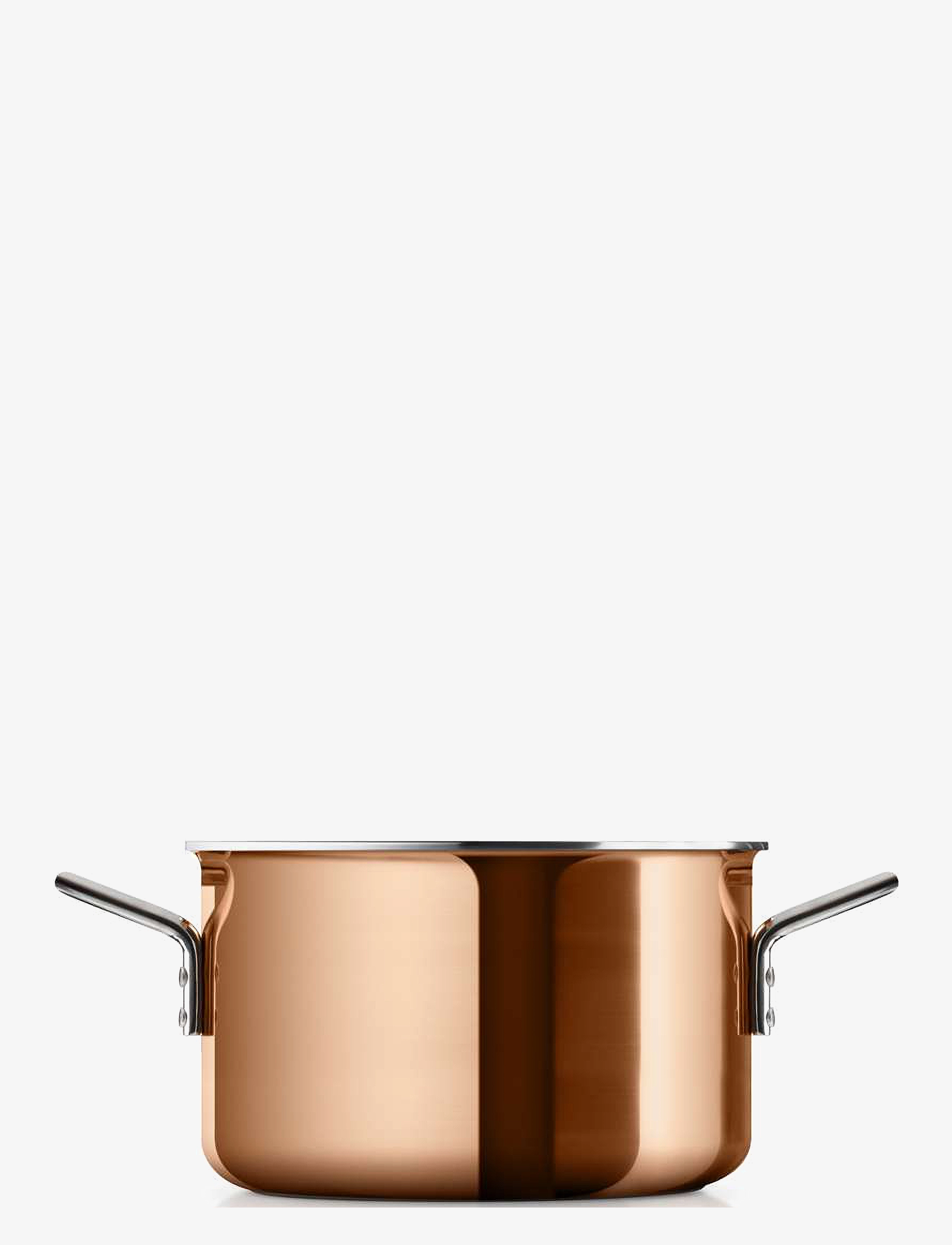 Eva Trio Copper Gryde 3,9 L 20 Cm, Casserole Ret o, Orange, Str: 3.9 L