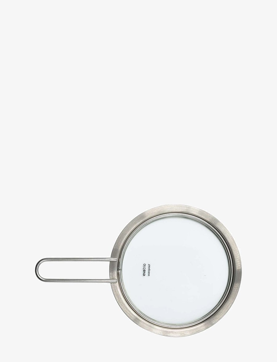 Eva Trio - Glaslåg 16 cm - kaaned ja tarvikud - brushed steel - 2