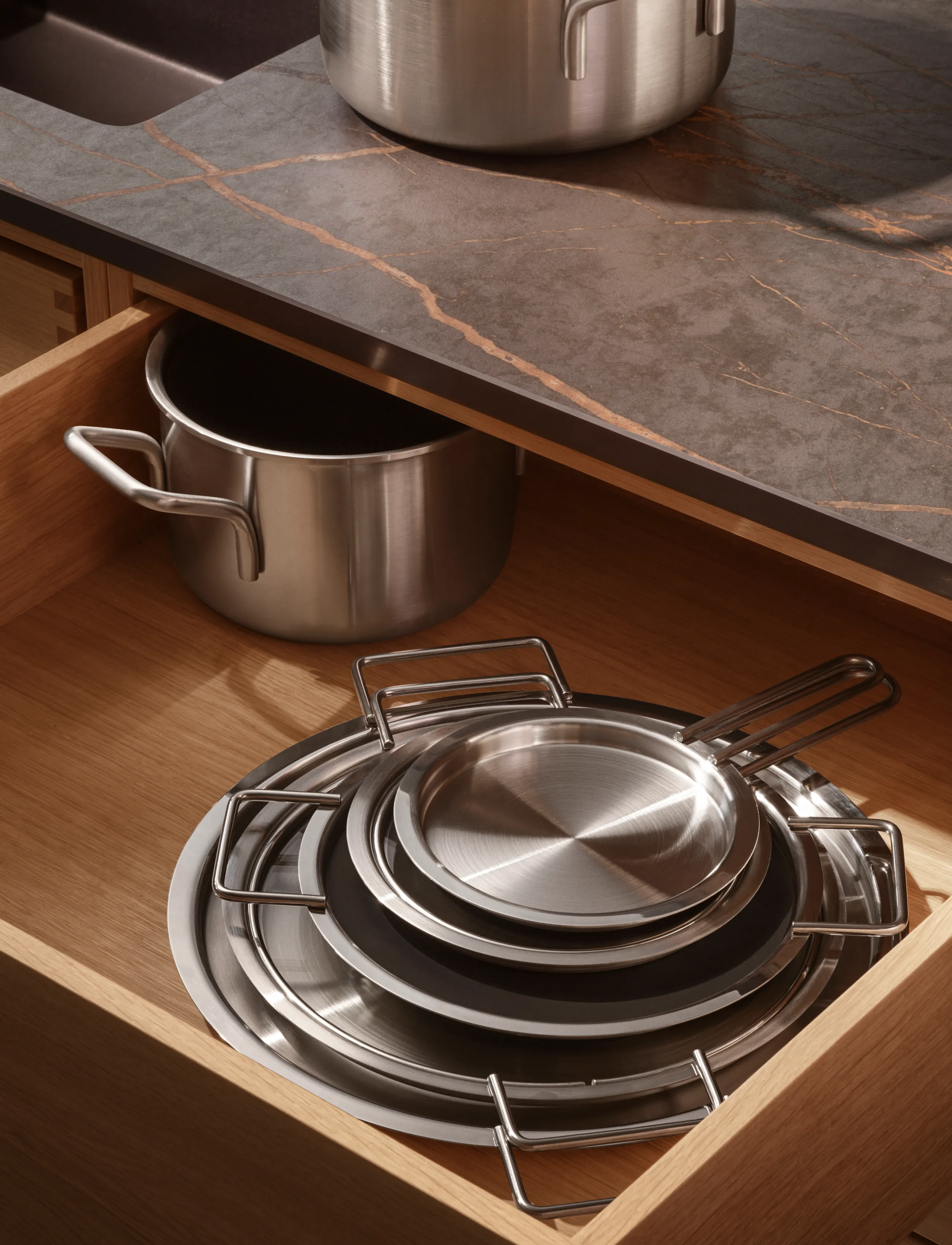Eva Trio - Glaslåg 16 cm - lids & accessories - brushed steel - 4