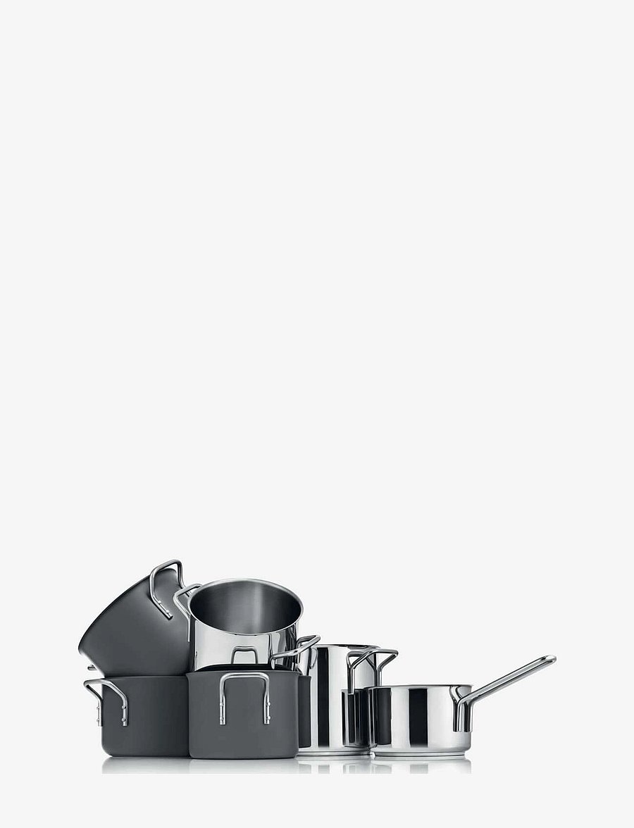 Eva Trio - Stainless Steel Sauté saucepan 1.3 l 16 cm - kastmepotid ja -pannid - polished steel - 2