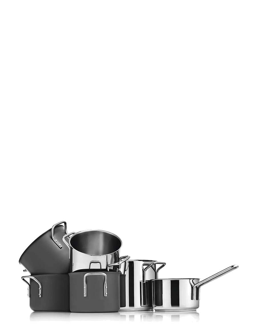 Eva Trio - Stainless Steel Sauté saucepan 1.3 l 16 cm - kastmepotid ja -pannid - polished steel - 2