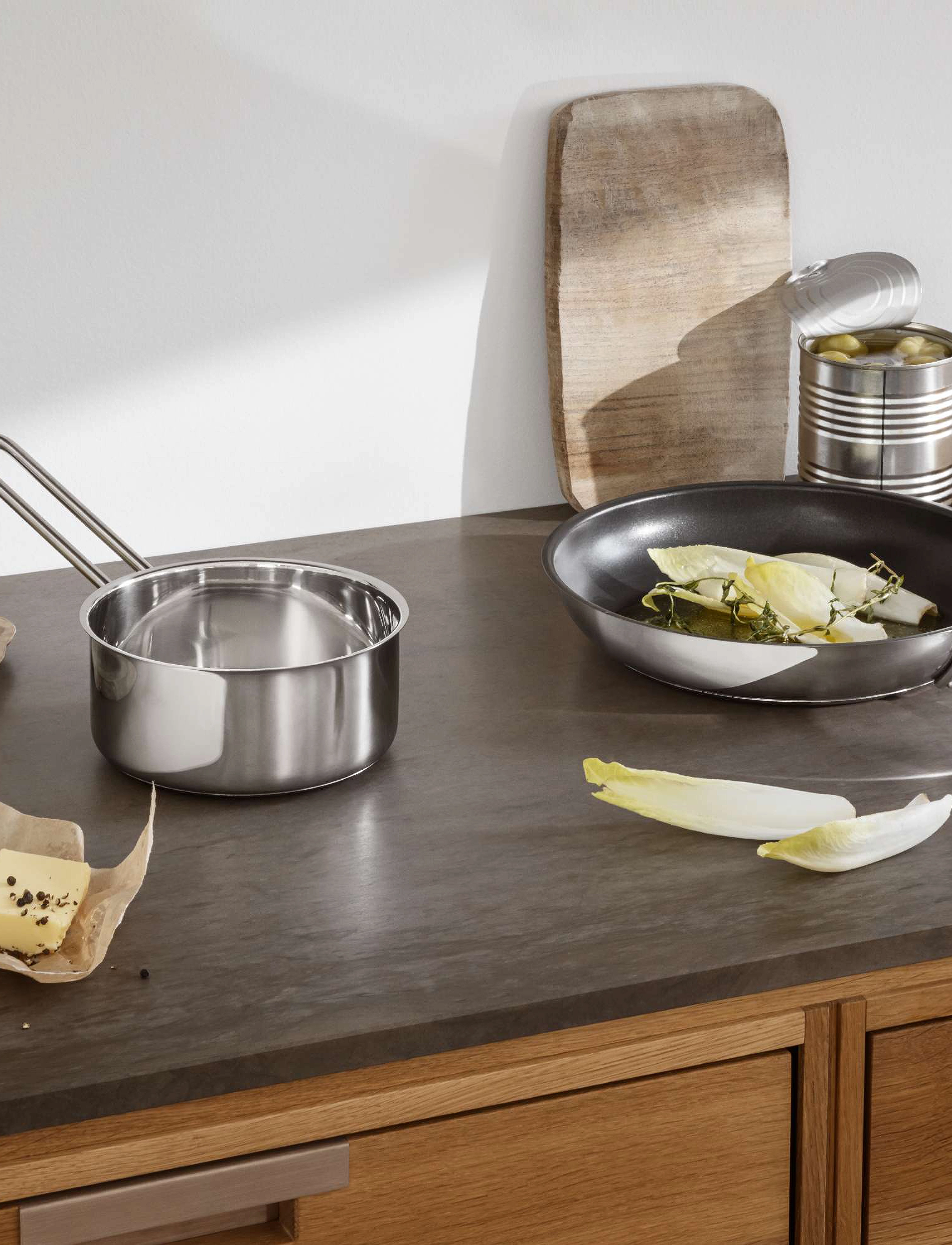 Eva Trio Stainless Steel Sauterkasserolle 1,3 L 16 Cm, 1.3 L, Pots & Pans, Silber - Tractor Boilers Sauteuse, Homeware