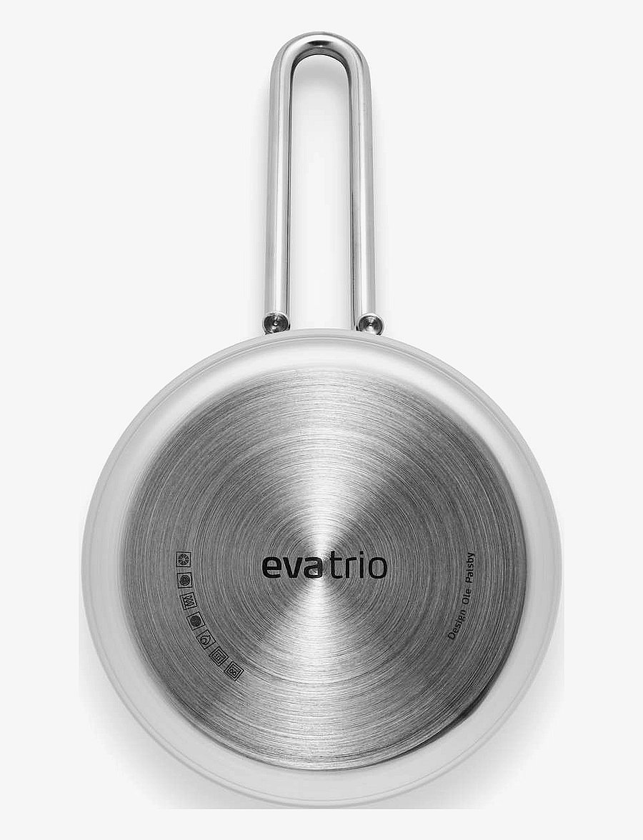 Eva Trio - Stainless Steel Sauté saucepan 1.3 l 16 cm - kastmepotid ja -pannid - polished steel - 4