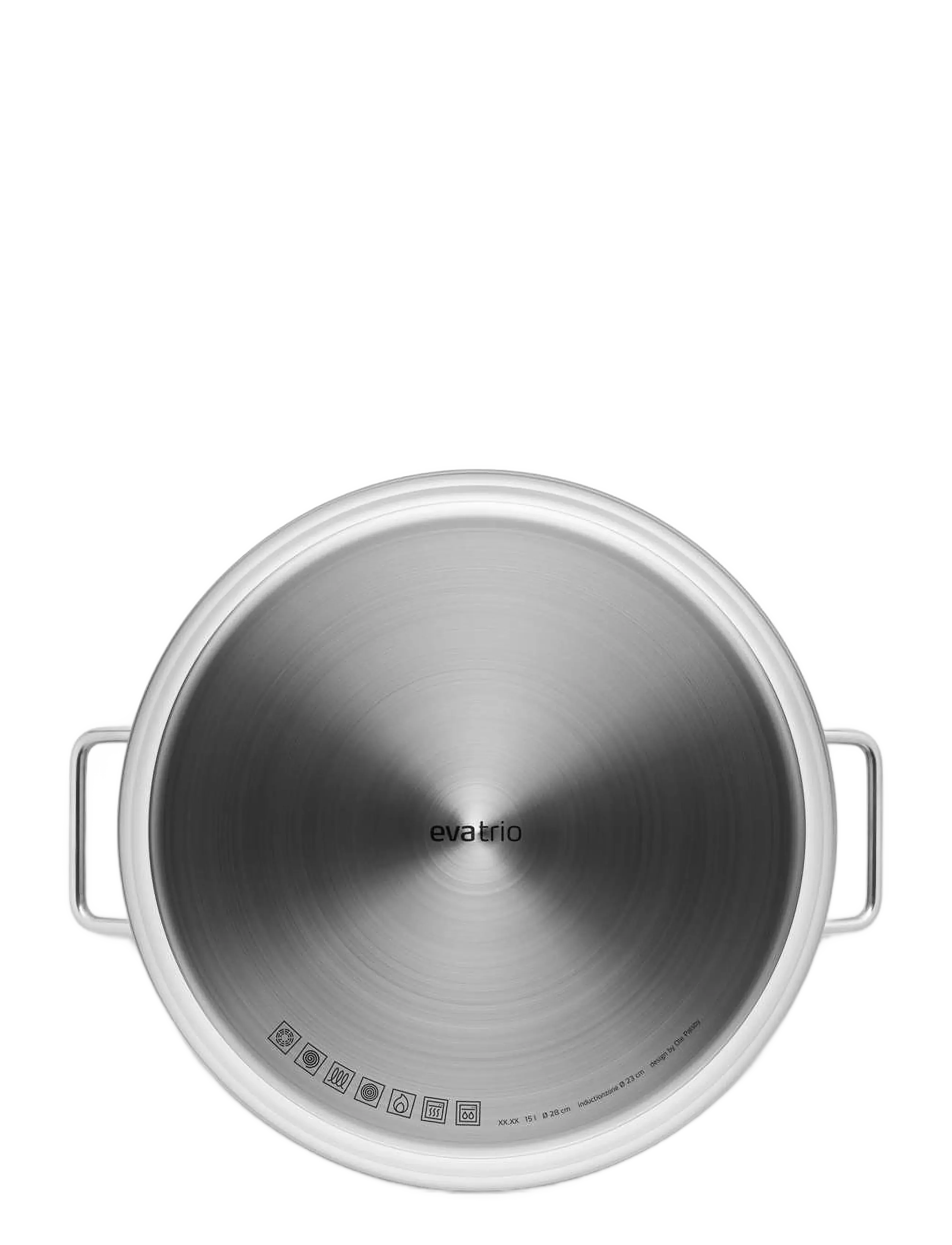 Eva Trio - Stainless Steel Pot 15 l 28 cm - pots - polished steel - 4