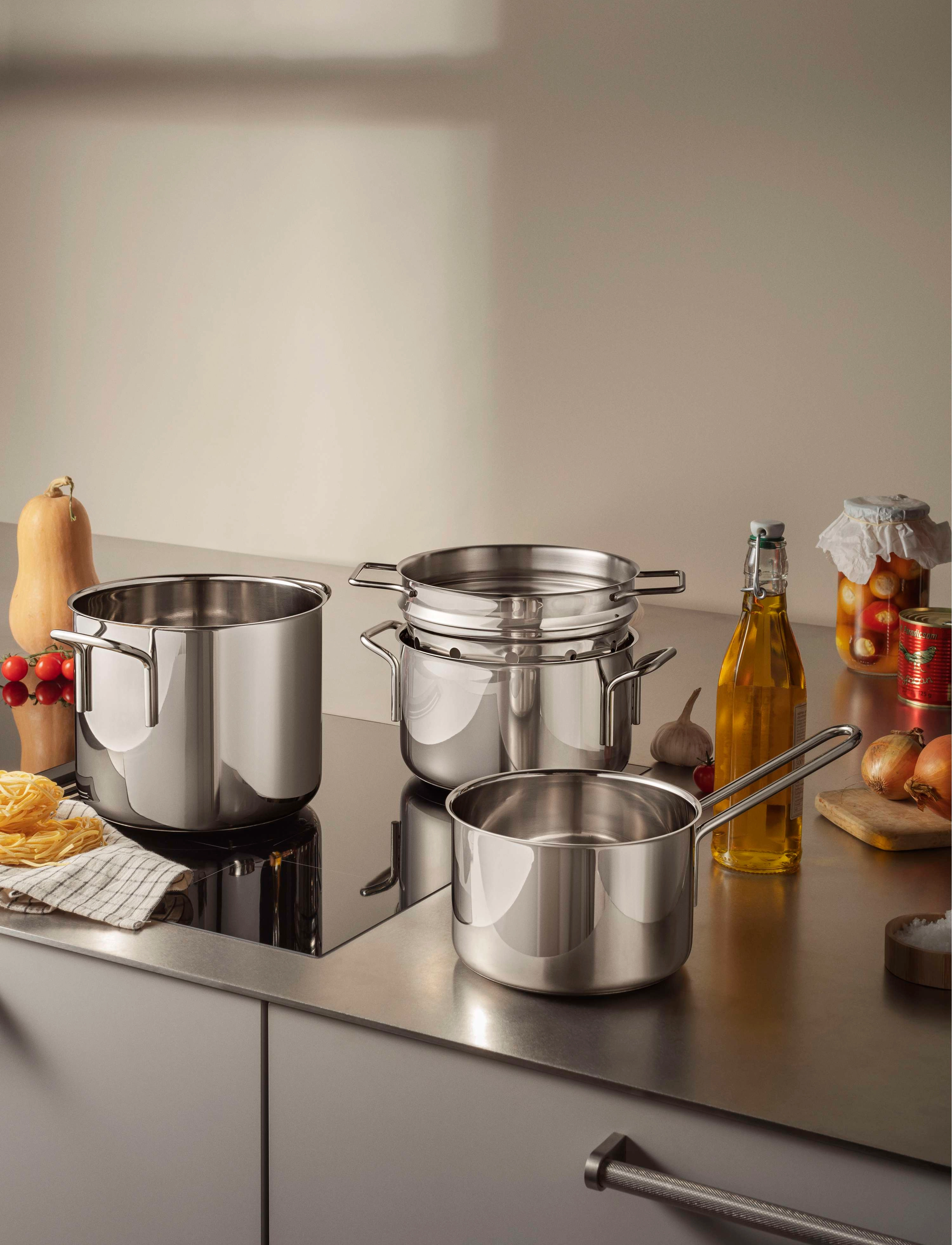 Eva Trio Stainless Steel Kasserolle 1,8 L 16 Cm, 1.8 L, Pots & Pans, Silber - Casserole Dishes, Homeware