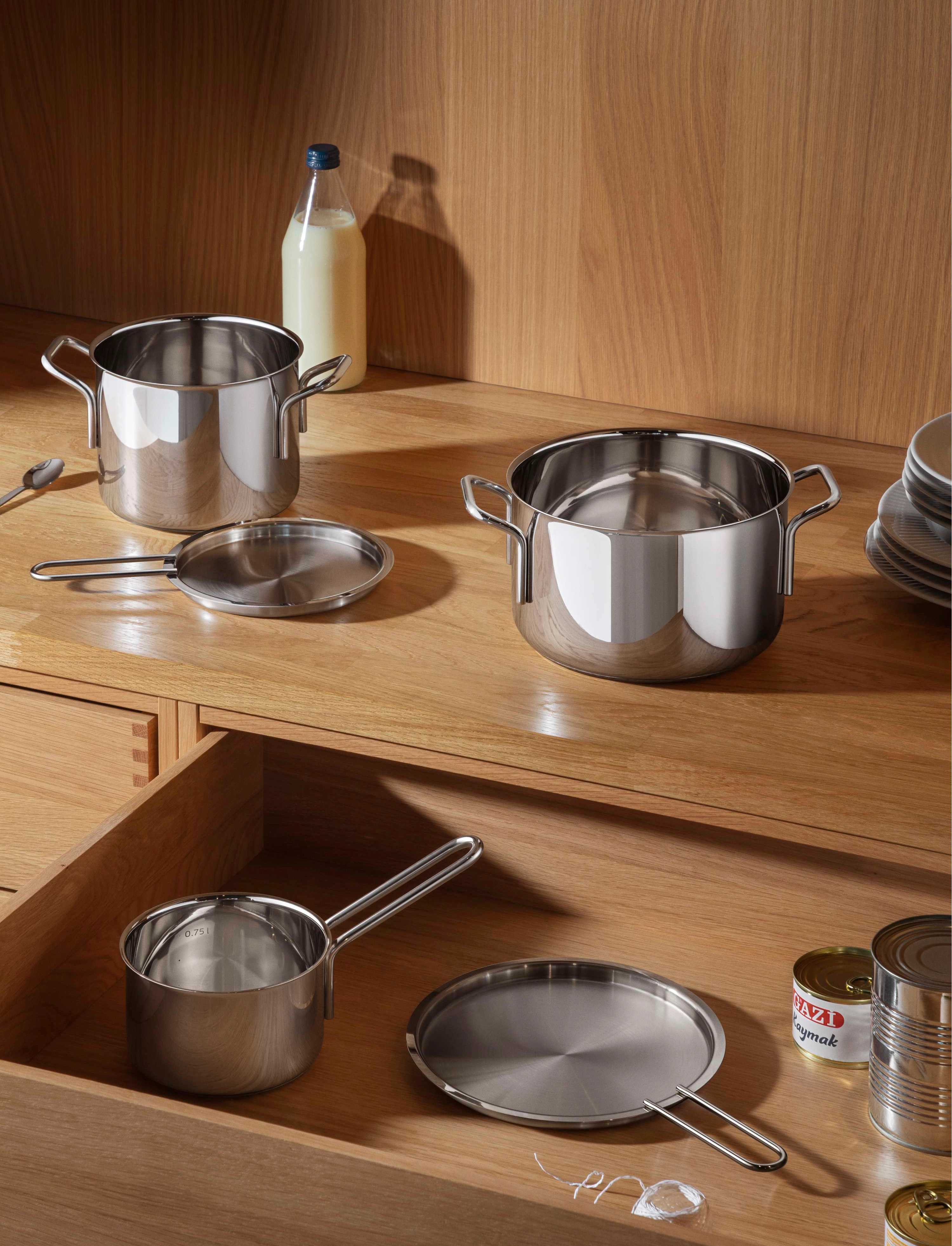 Eva Trio Stainless Steel Gryde 2,2 L 16 Cm, 2.2 L, Pots & Pans, Silber - Casserole Dishes, Homeware