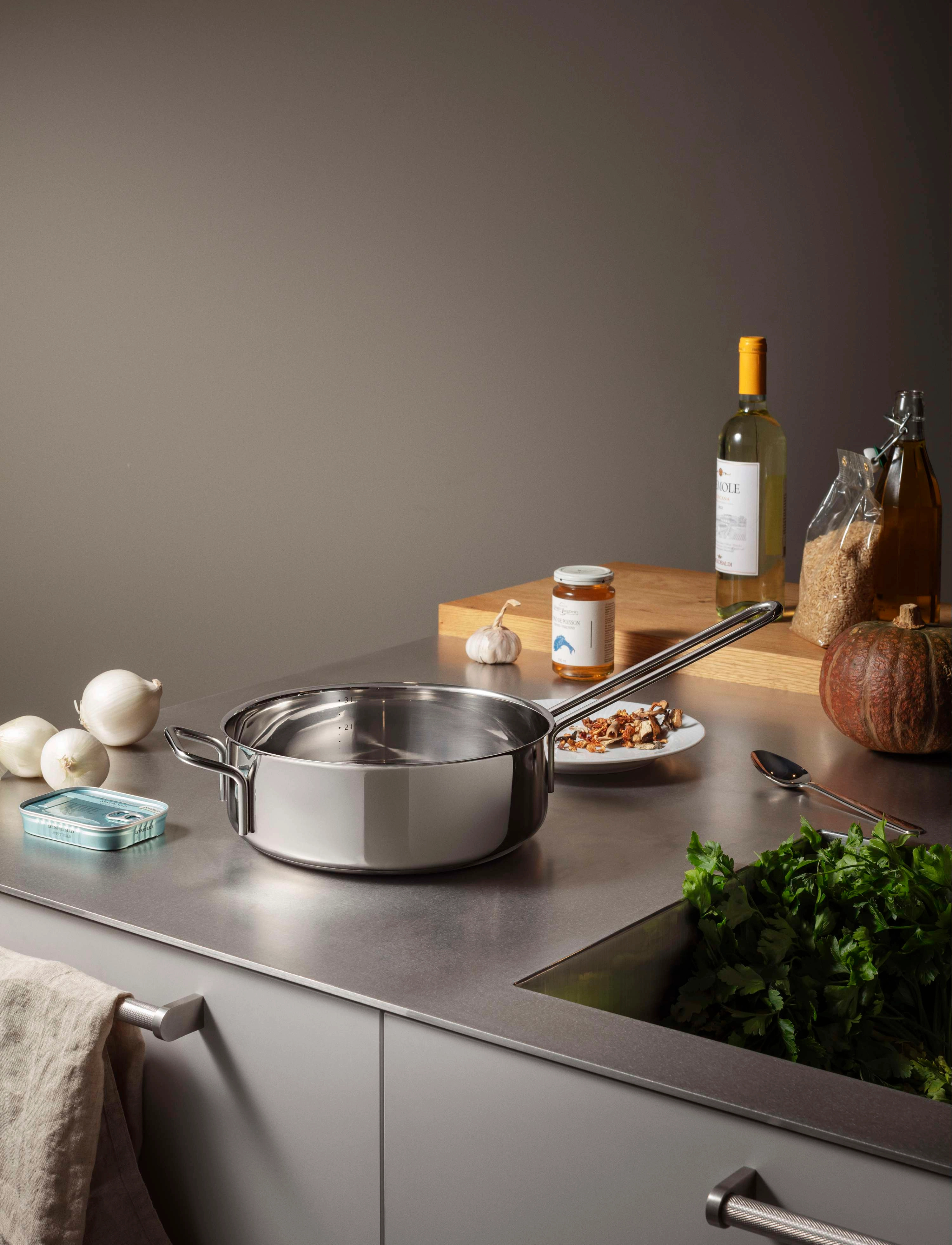 Eva Trio Stainless Steel Sauterpande 24 Cm, Ø cm, Pots & Pans, Silber - Tractor Boilers Sauteuse, Homeware