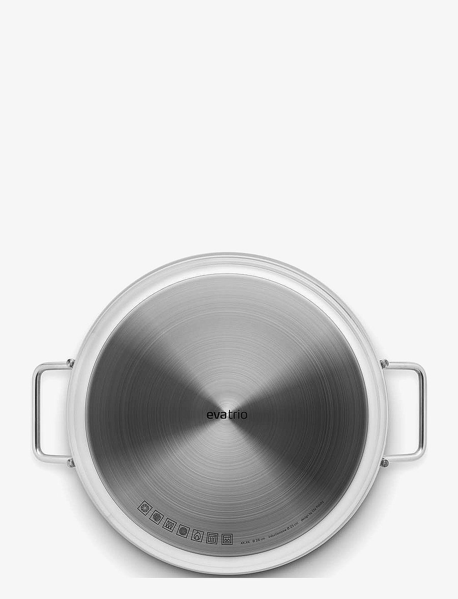 Eva Trio - Stainless Steel Sauté pot 28 cm - polished steel - 3