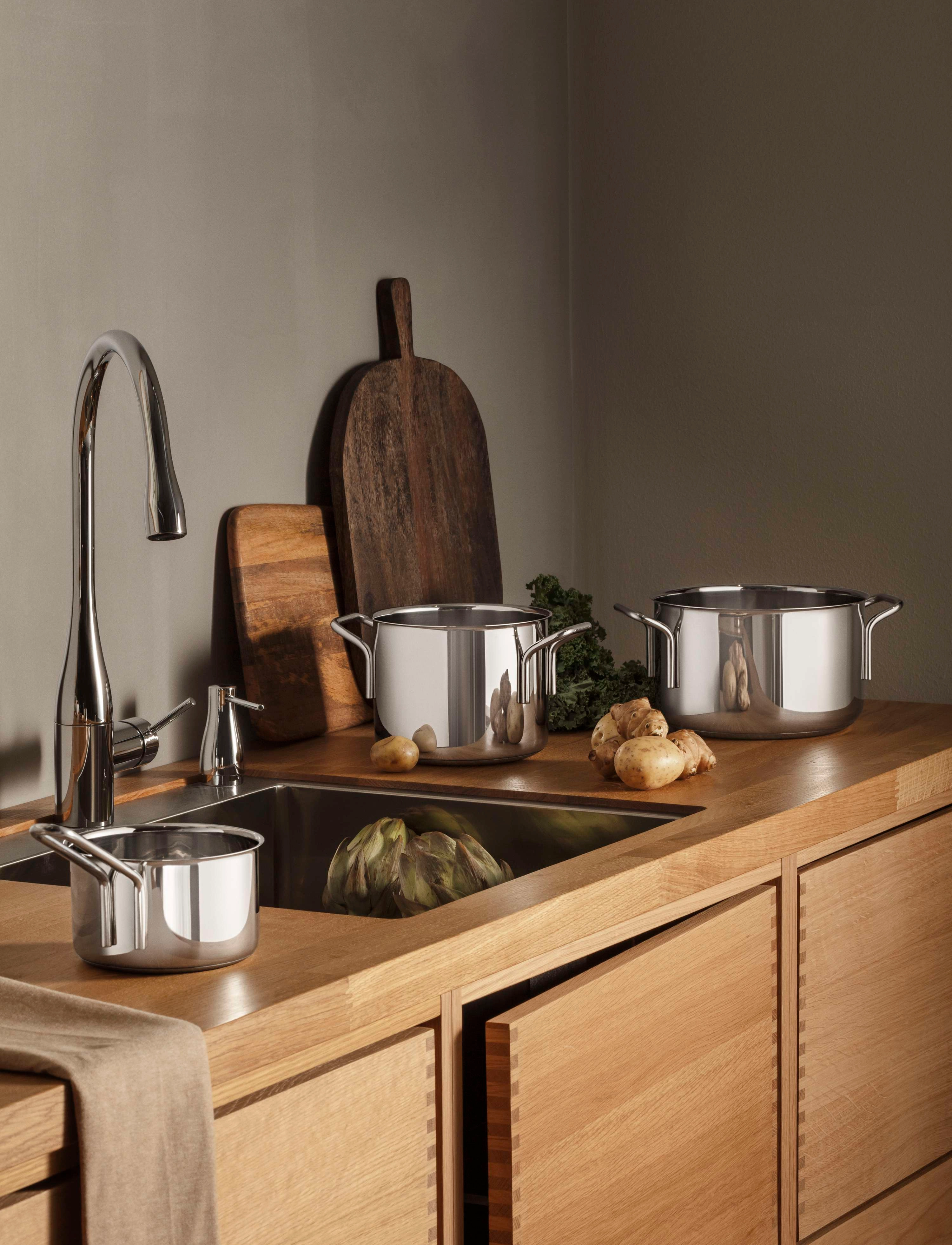 Eva Trio Stainless Steel Gryde 3,6 L 20 Cm, 3.6 L, Pots & Pans, Silber - Casserole Dishes, Homeware