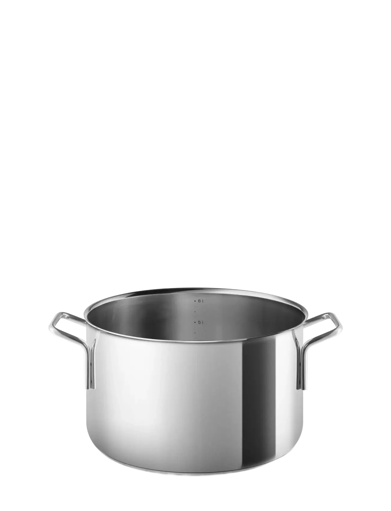 Eva Trio Stainless Steel Gryde 6,5 L 24 Cm, Casserole Ret o, Sølv, Str: 6.5 L