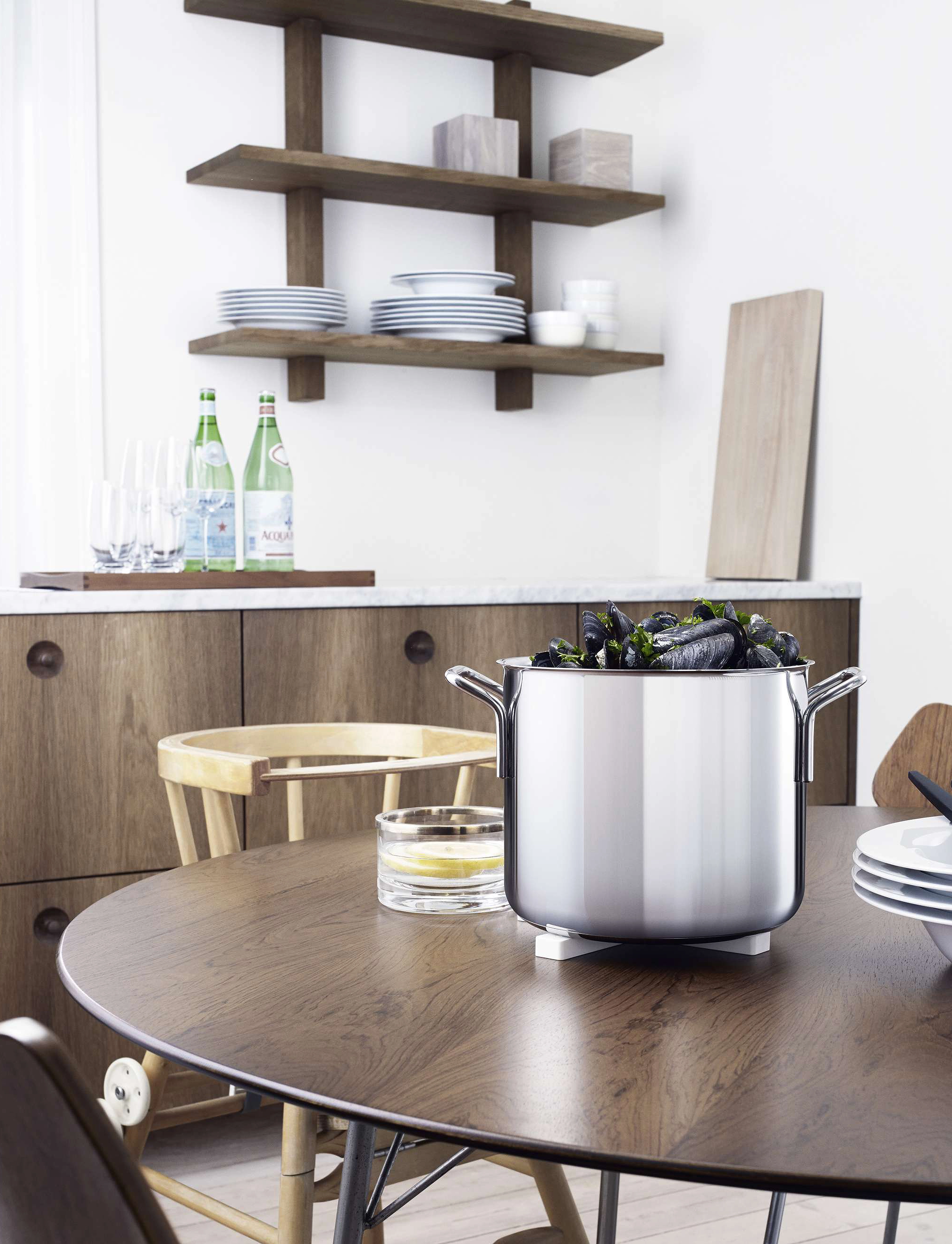 Eva Trio Stainless Steel Gryde 10,0 L 24Cm, 10 L, Pots & Pans, Silber - Casserole Dishes, Homeware