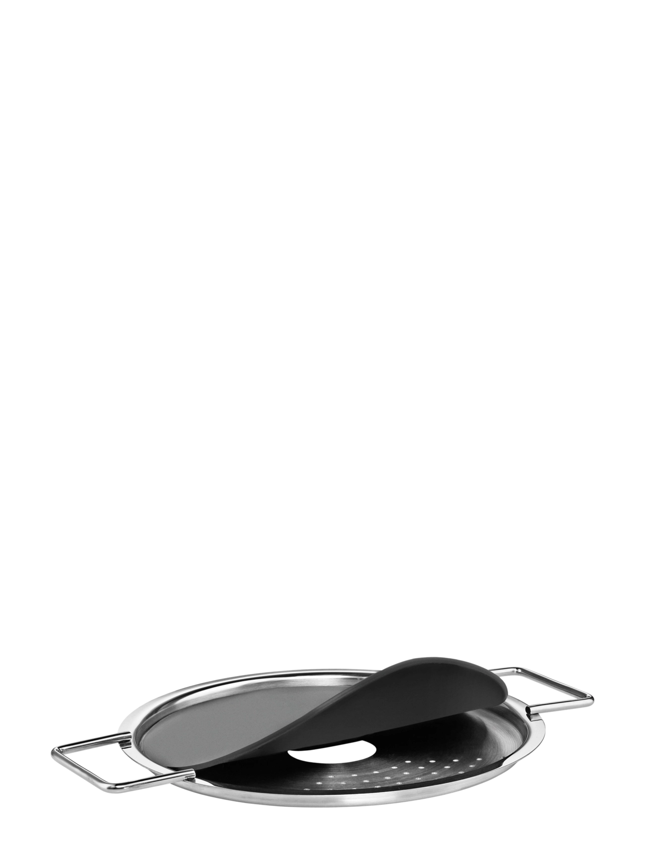 Eva Trio - Hældelåg 20 cm - kaaned ja tarvikud - black/steel - 2