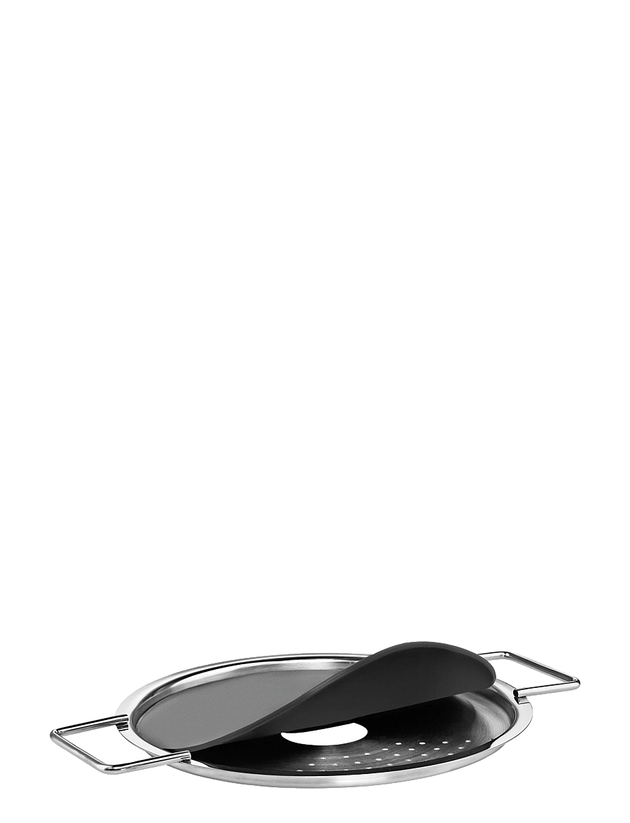 Eva Trio - Hældelåg 20 cm - kaaned ja tarvikud - black/steel - 2