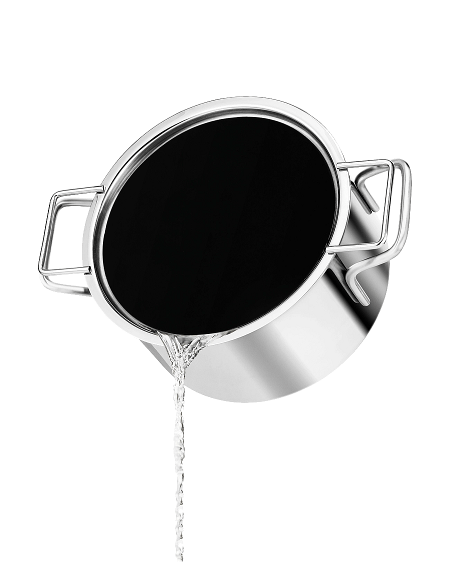 Eva Trio - Hældelåg 24 cm - kaaned ja tarvikud - black/steel - 5