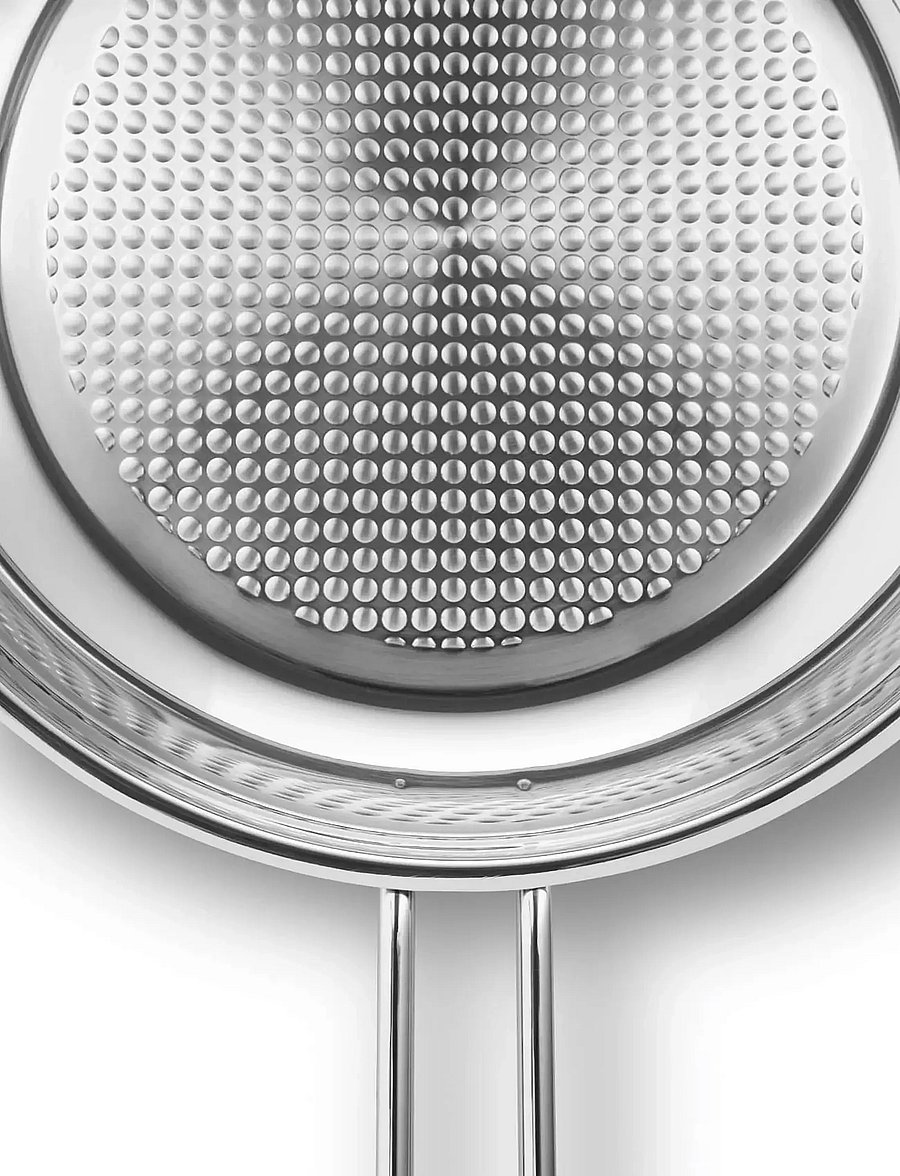 Eva Trio - Stainless Steel Frying pan 20 cm Honeycomb - osta hinna alusel - polished steel - 4