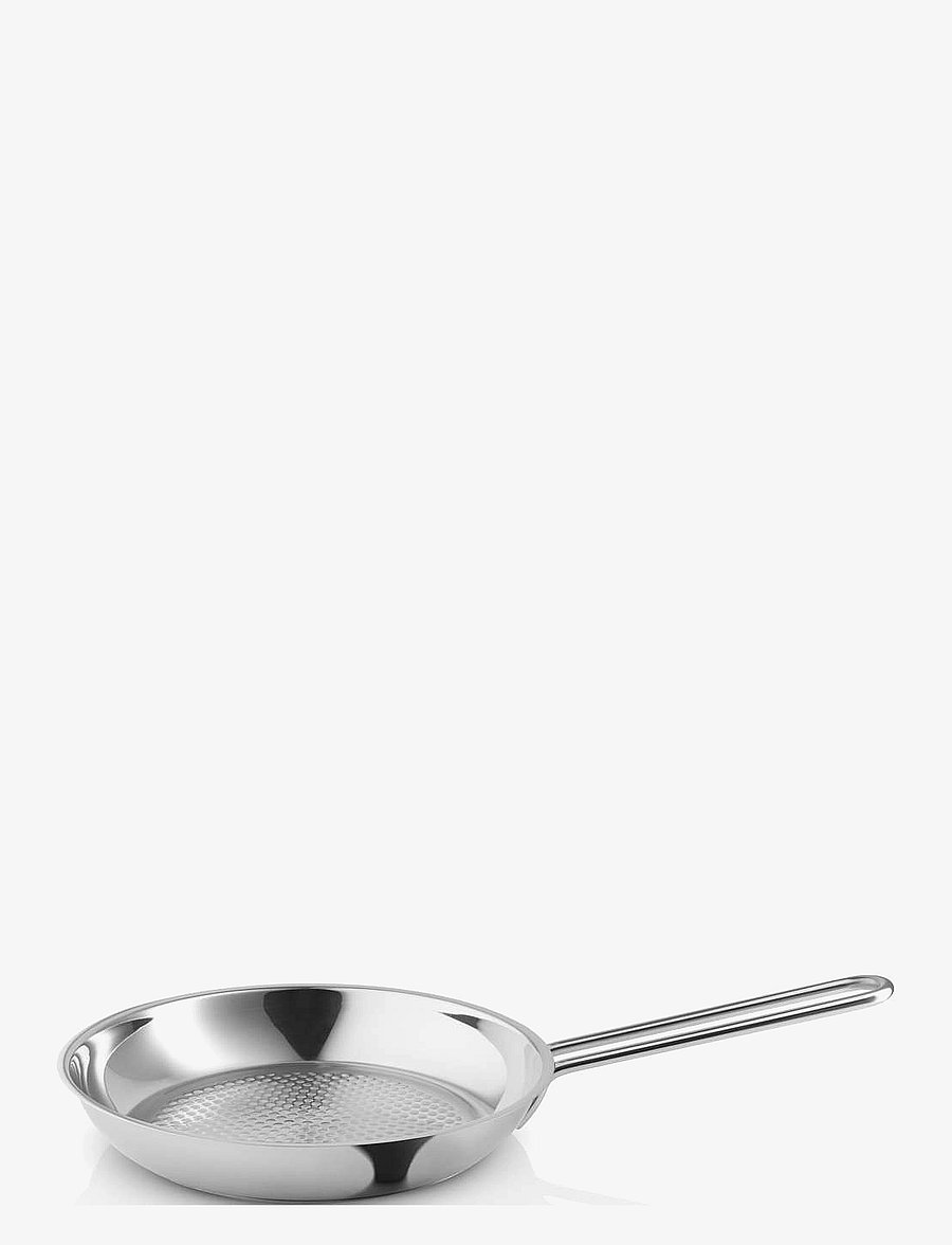 Eva Trio - Stainless Steel Frying pan 24 cm Honeycomb - osta hinna alusel - polished steel - 1