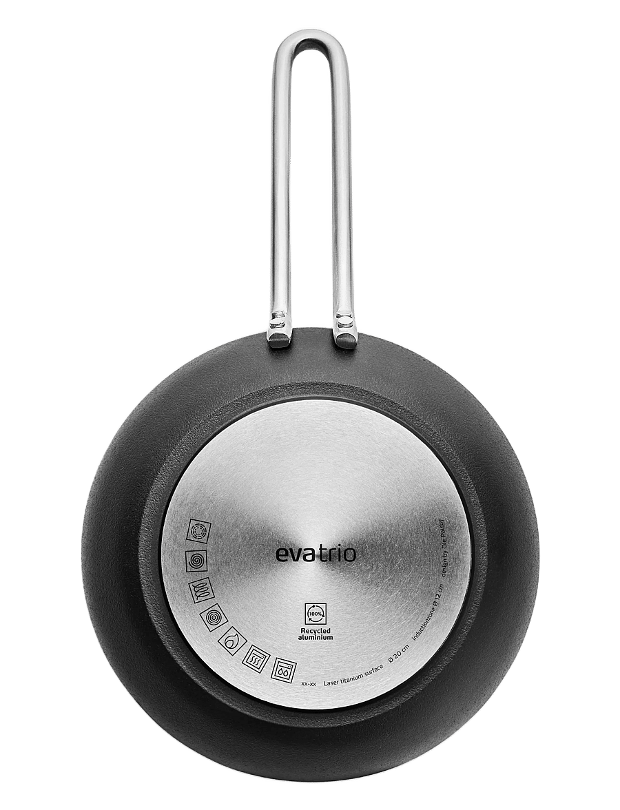 Eva Trio - Professional Frying pan 20 cm Slip-Let® Laser Titanium - bratpfannen - black - 4