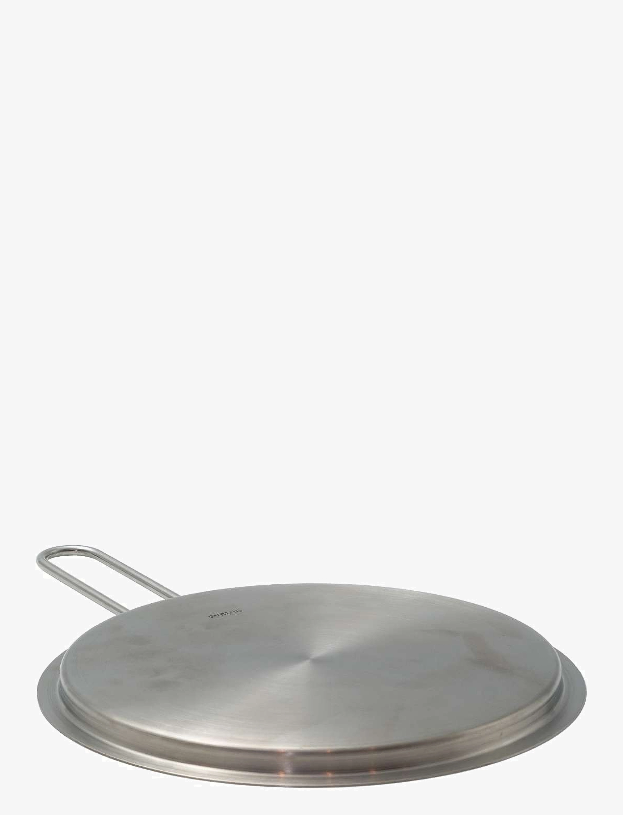 Eva Trio - Tallerkenlåg 24 cm rustfrit stål - låg & tilbehør - brushed steel - 3