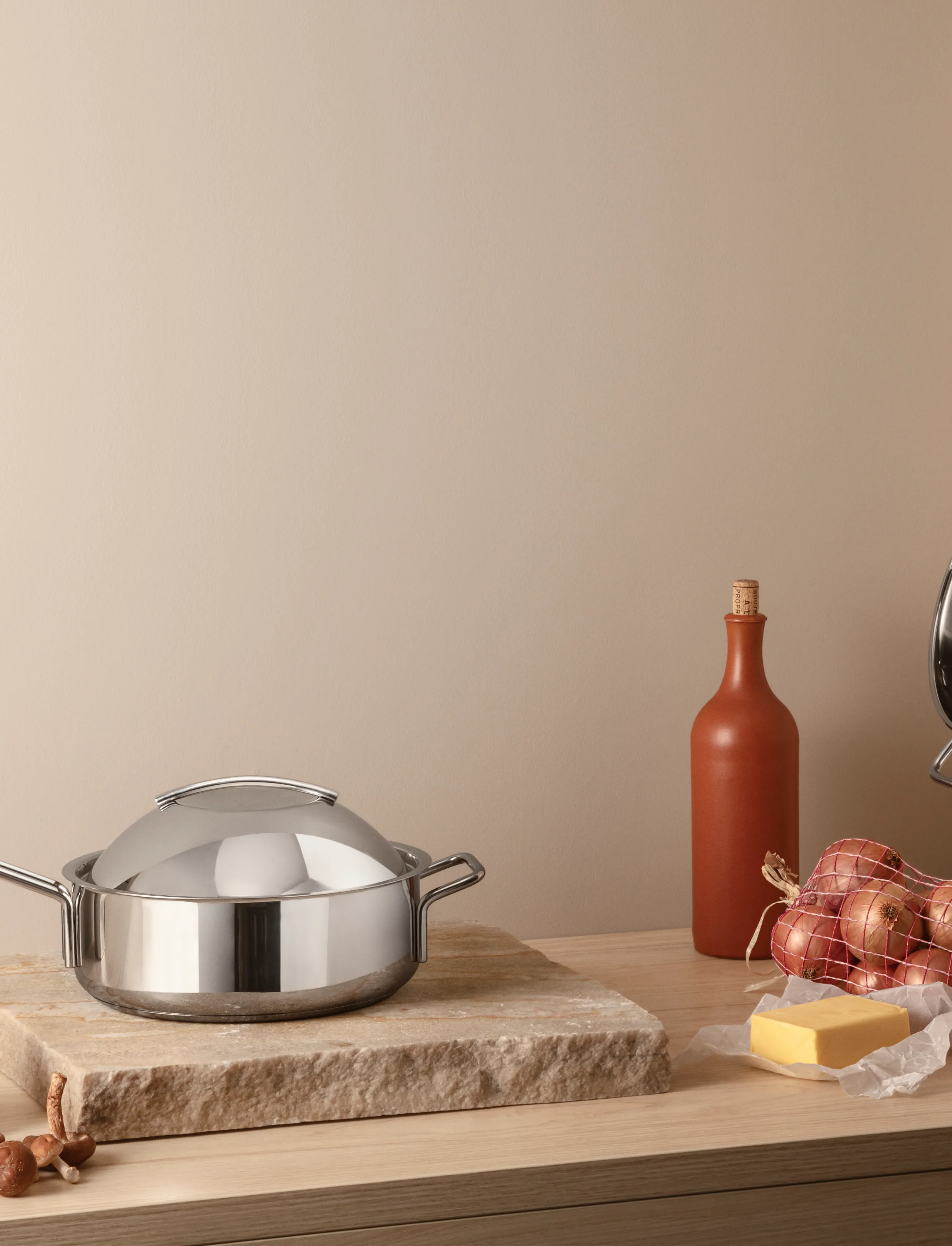 Eva Trio - Kuppellåg 24 cm rustfrit stål - deckel & zubehör - brushed steel - 5