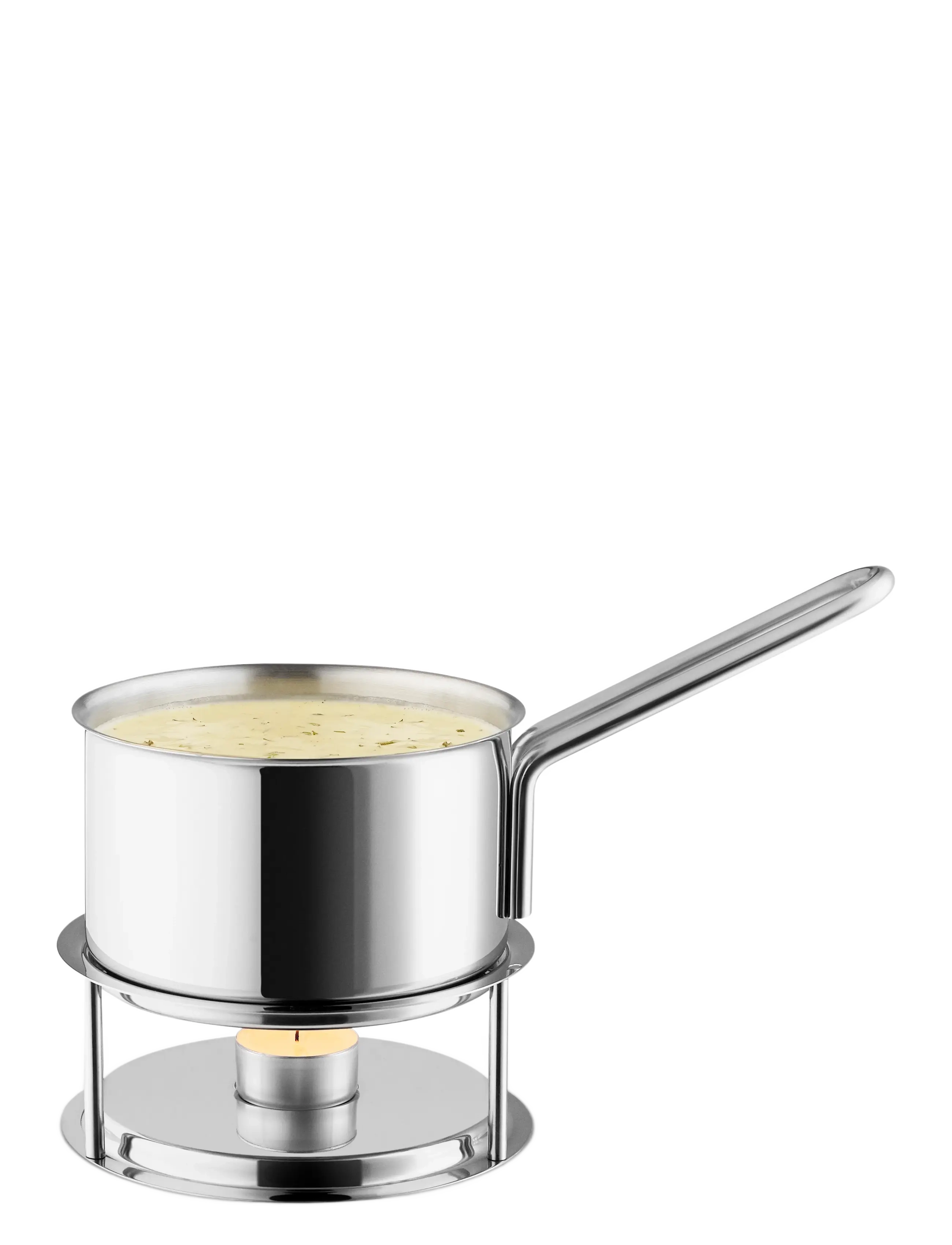 Eva Trio Stainless Steel Sauce warmer 1.1 L 13 cm - Küche - BRUSHED STEEL / silver