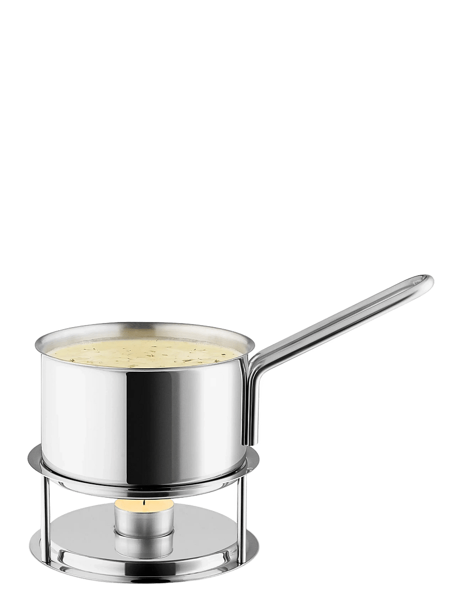 Eva Trio - Stainless Steel Sauce warmer 1.1 L 13 cm - stieltöpfe - brushed steel - 1
