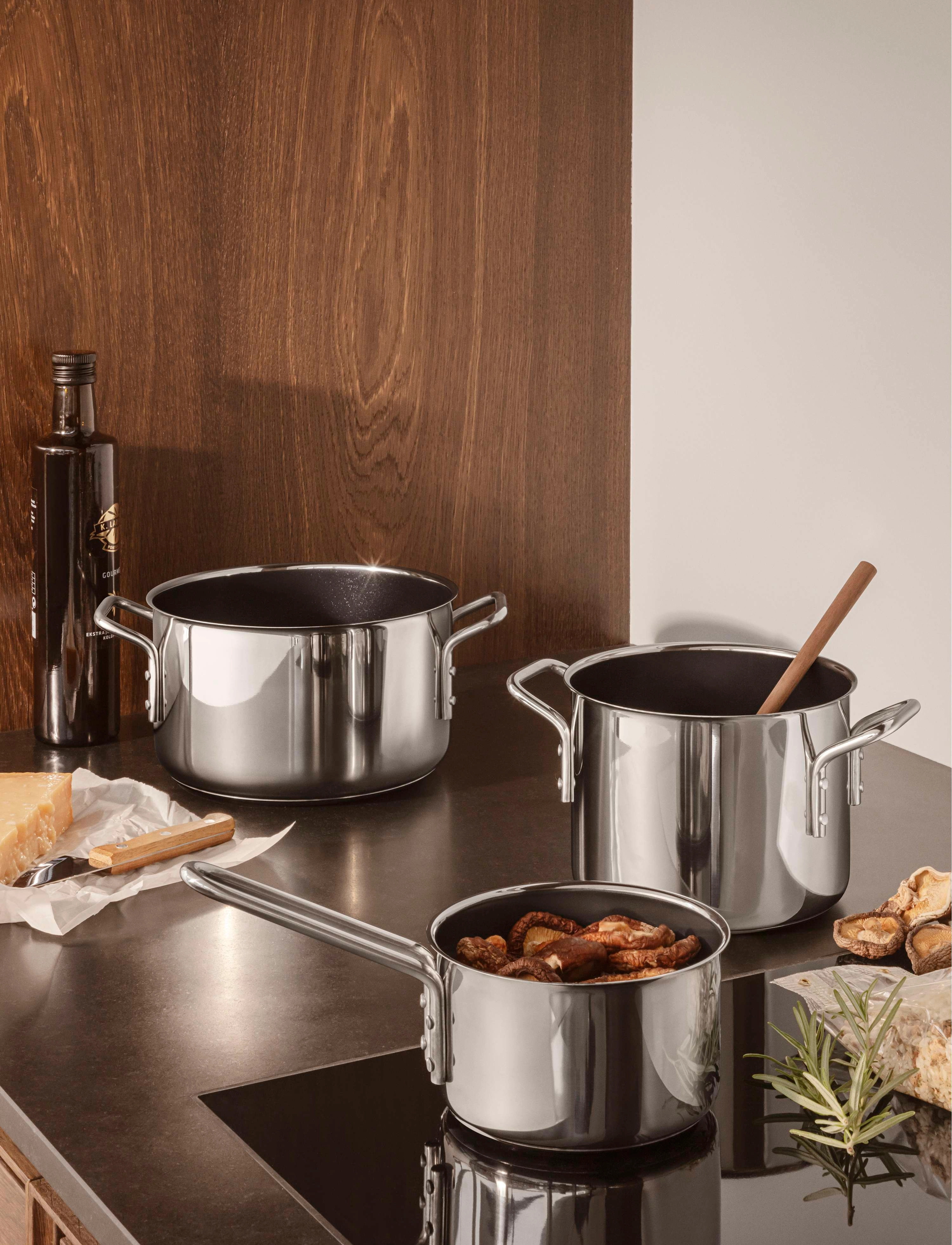 Eva Trio - Stainless Steel Saucepan 1.1 l 13 cm ceramic Slip-Let® - stieltöpfe - polished steel - 4