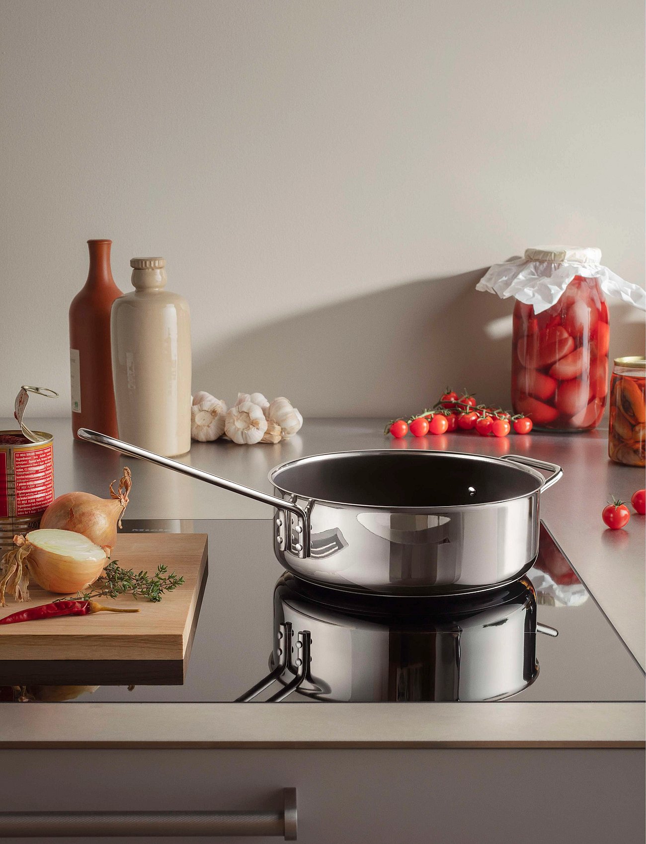Stainless Steel Traktörpanna 24 cm keramisk Slip-Let® - POLISHED STEEL