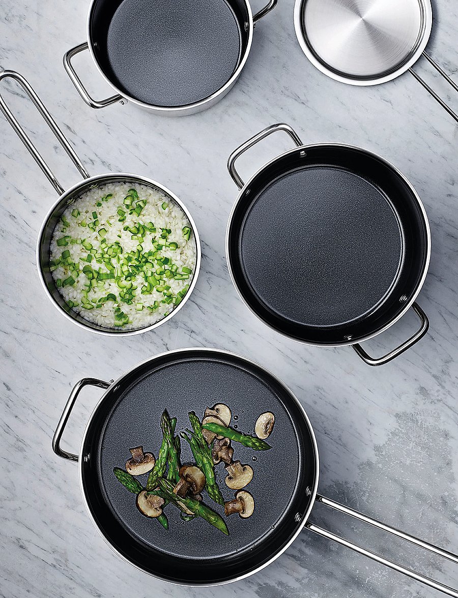 Eva Trio - Stainless Steel Sauté pan 24 cm ceramic Slip-Let® - kastmepotid ja -pannid - polished steel - 4