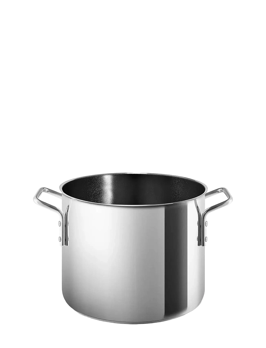 Eva Trio - Stainless Steel Pot 4.8 l 20 cm ceramic Slip-Let® coating - malmist potid - polished steel - 2