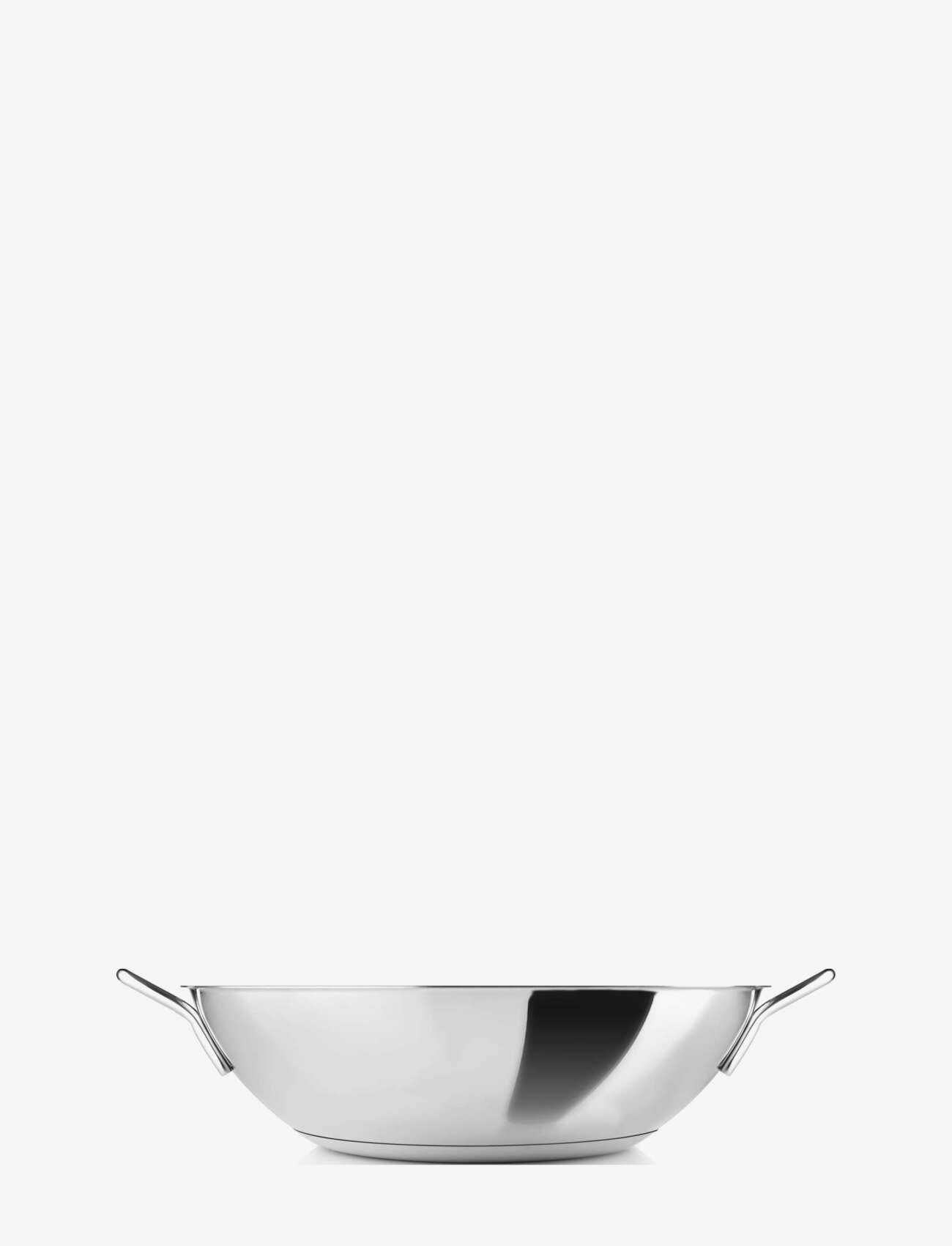 Eva Trio - Stainless Steel Wok 5.0 l 32 cm - woks - polished steel - 2