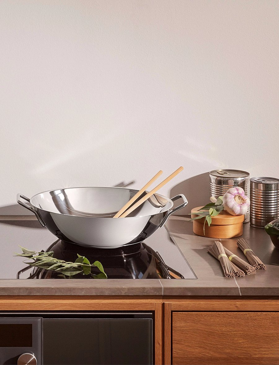 Eva Trio - Stainless Steel Wok 5.0 l 32 cm - vokipannid - polished steel - 4
